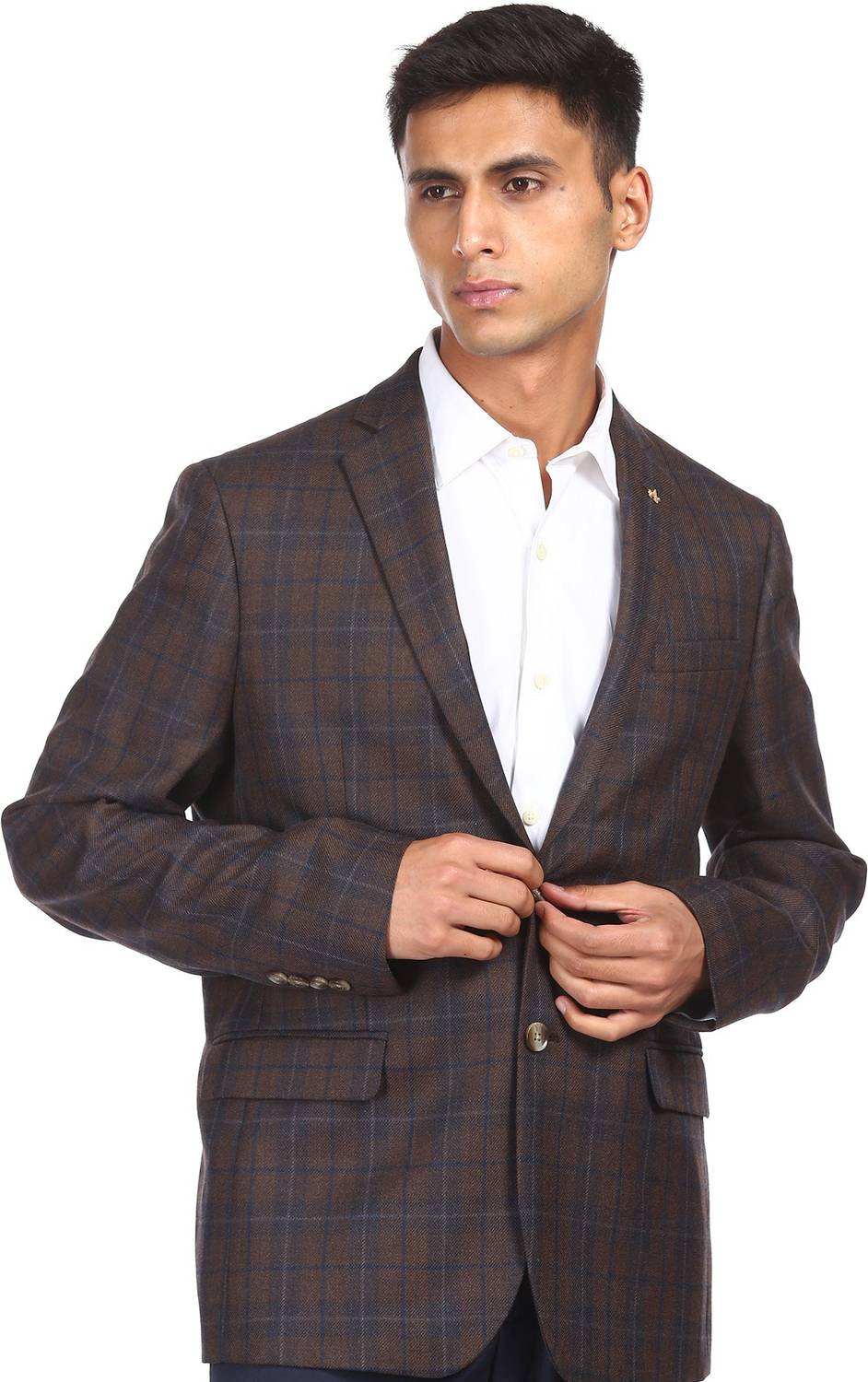 ARROW Checkered Single Breasted Formal Men Blazer