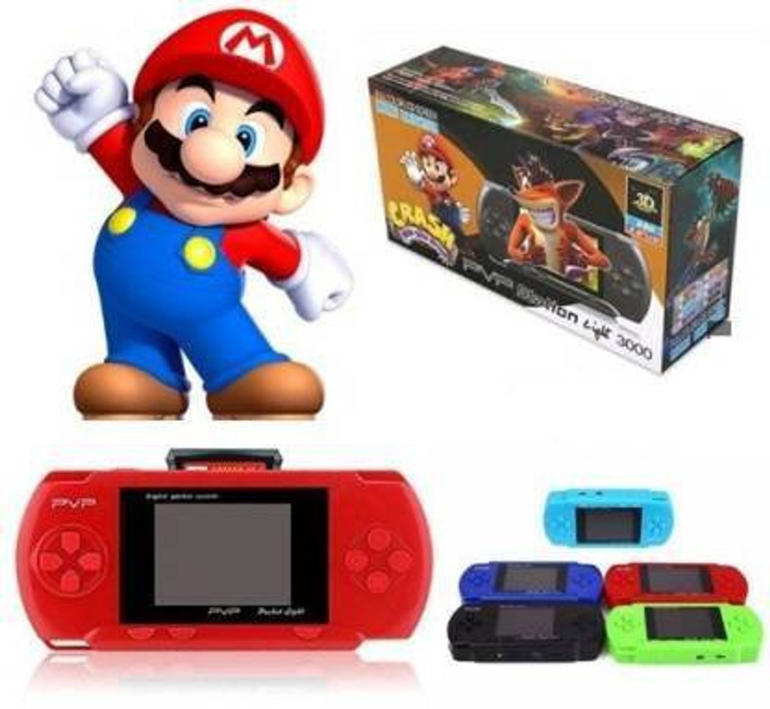 Aoko PVP Video Game - Gaming Console ( Red) with Super Mario, Contra Limited Edition