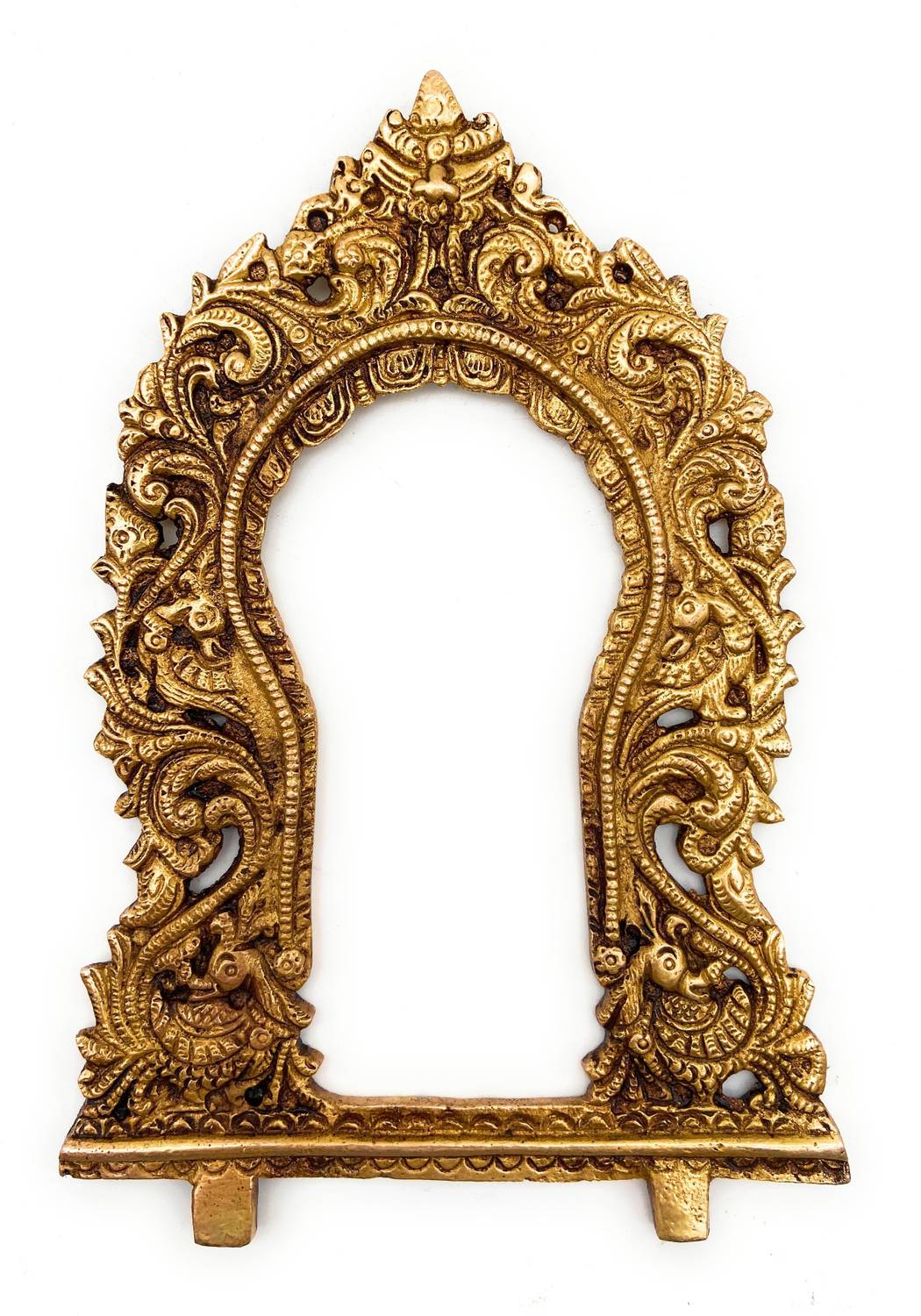 Bhunes Brass Prabhavali | Prabhavali Frame | Prabhawal | Brass Arch For Home Decorative Showpiece - 20 cm