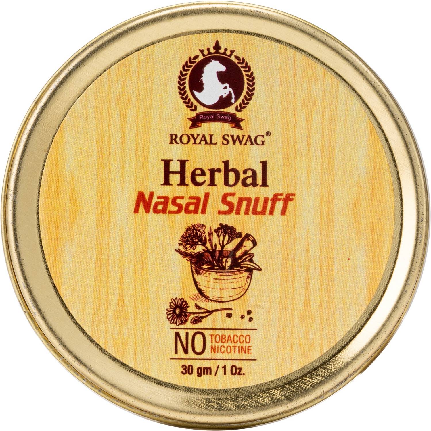 ROYAL SWAG Herbal Nasal Snuff Tobacco Free- Nicotine And Tobacco Free Mint  Snuff 30g Smoking Cessations Price in India