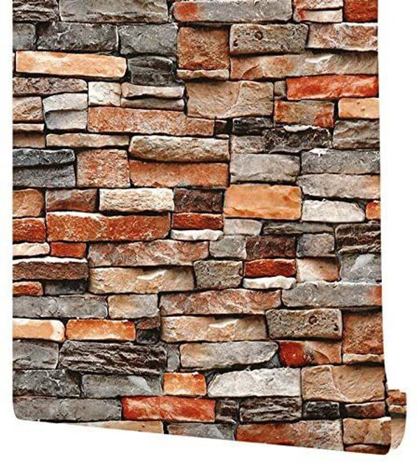 VRUKSHA DECORS 200 cm x 45 cm Waterproof Decorative Vinyl Wallpaper