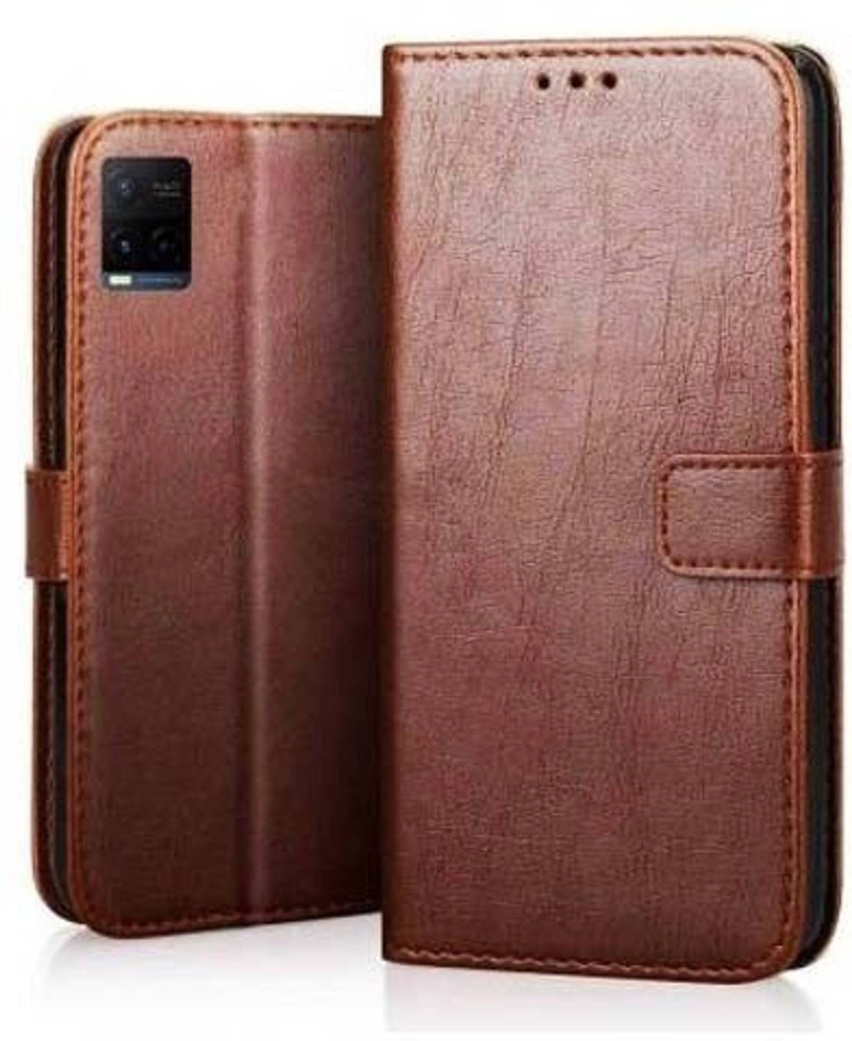 AmericHome Wallet Case Cover for Vivo T1X, V2143, Vivo Y21 (2021), V2111