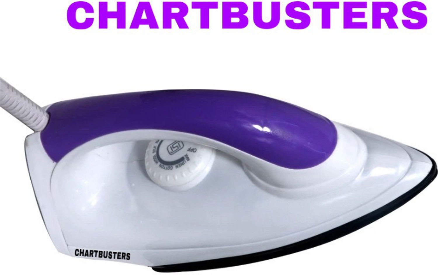 Image of Chartbusters MAGIC LONG LIFE DRY IRON 750-WATS, HEAVY PERFORMANCE, WITH STYLISH LOOKS, 02 750 W Dry Iron