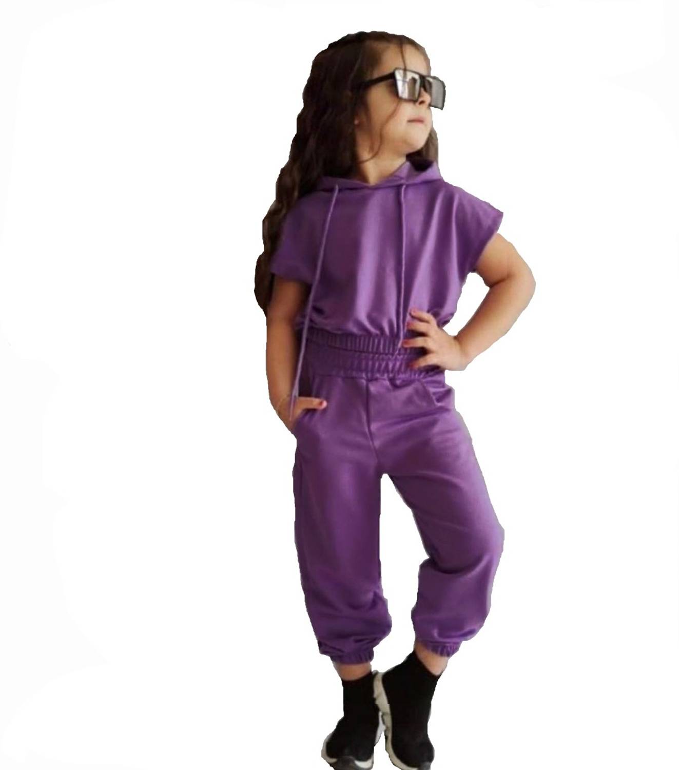 BHOOLKU Girls Casual T-shirt Track Pants