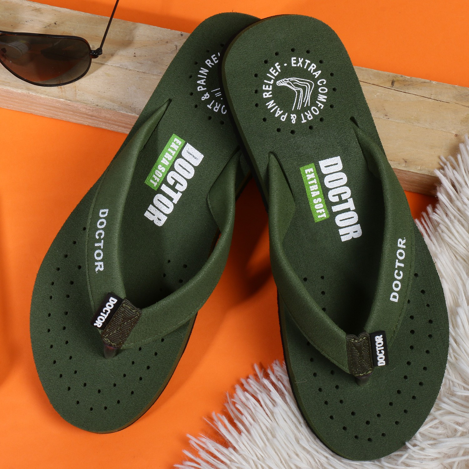 Image of DOCTOR EXTRA SOFT Women Women's House Slipper Ortho Care Dr Orthopaedic Diabetic Comfortable MCR Flat Flip Flops
