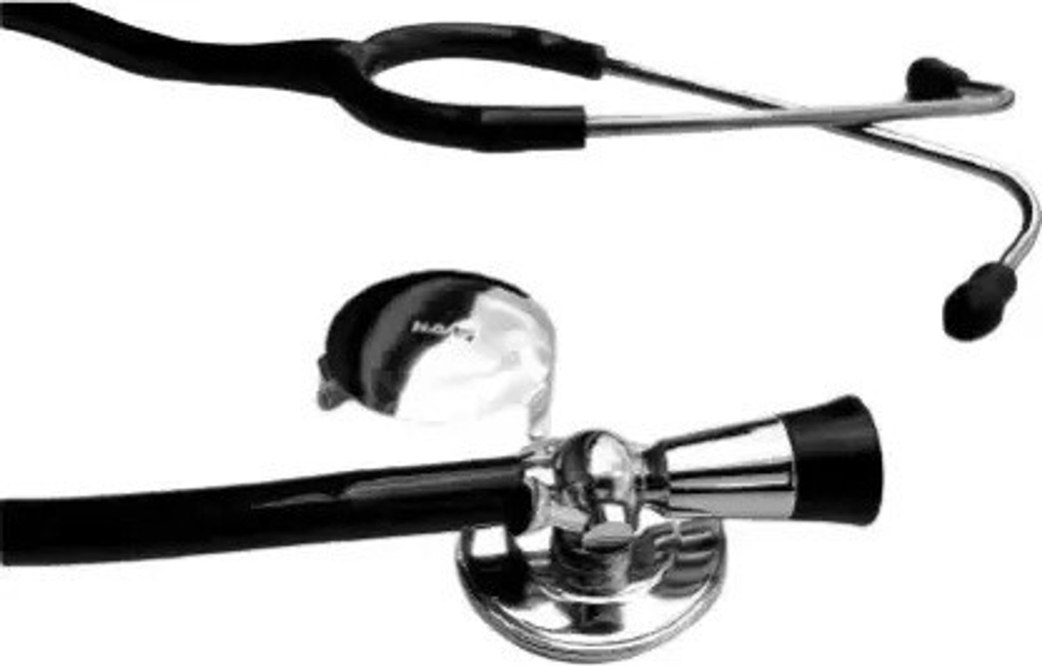 Image of H DASS Stethoscope With Fetoscope Black 55 cm Adult Acoustic Stethoscope