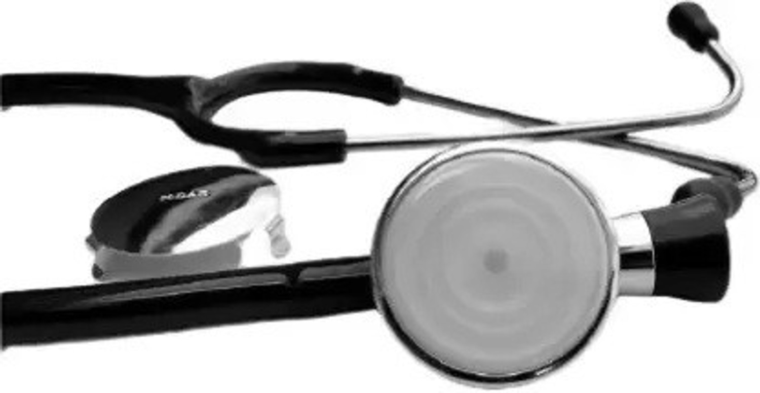 Image of H DASS Stethoscope With Fetoscope Black 55 cm Adult Acoustic Stethoscope