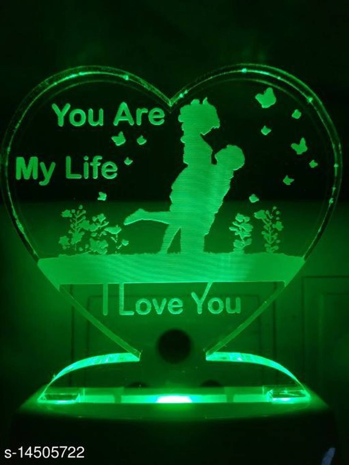 Ecodex You are my life Love Couple Night Lamp 3D Beautiful Illumi