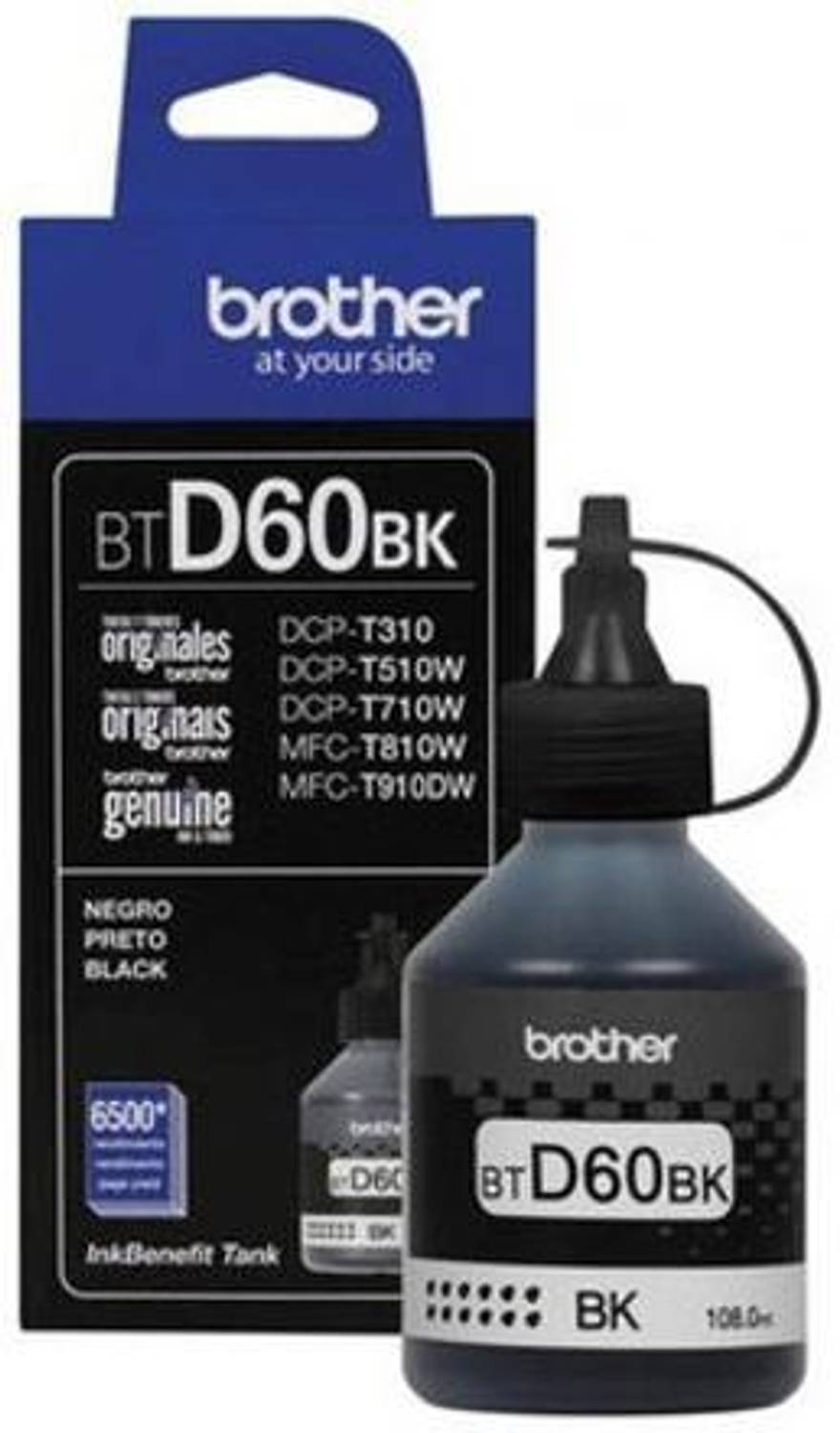 Brother BTD60BK Black Ink Bottle for DCP-T226/T426W/T525W/T820DW - Image 2