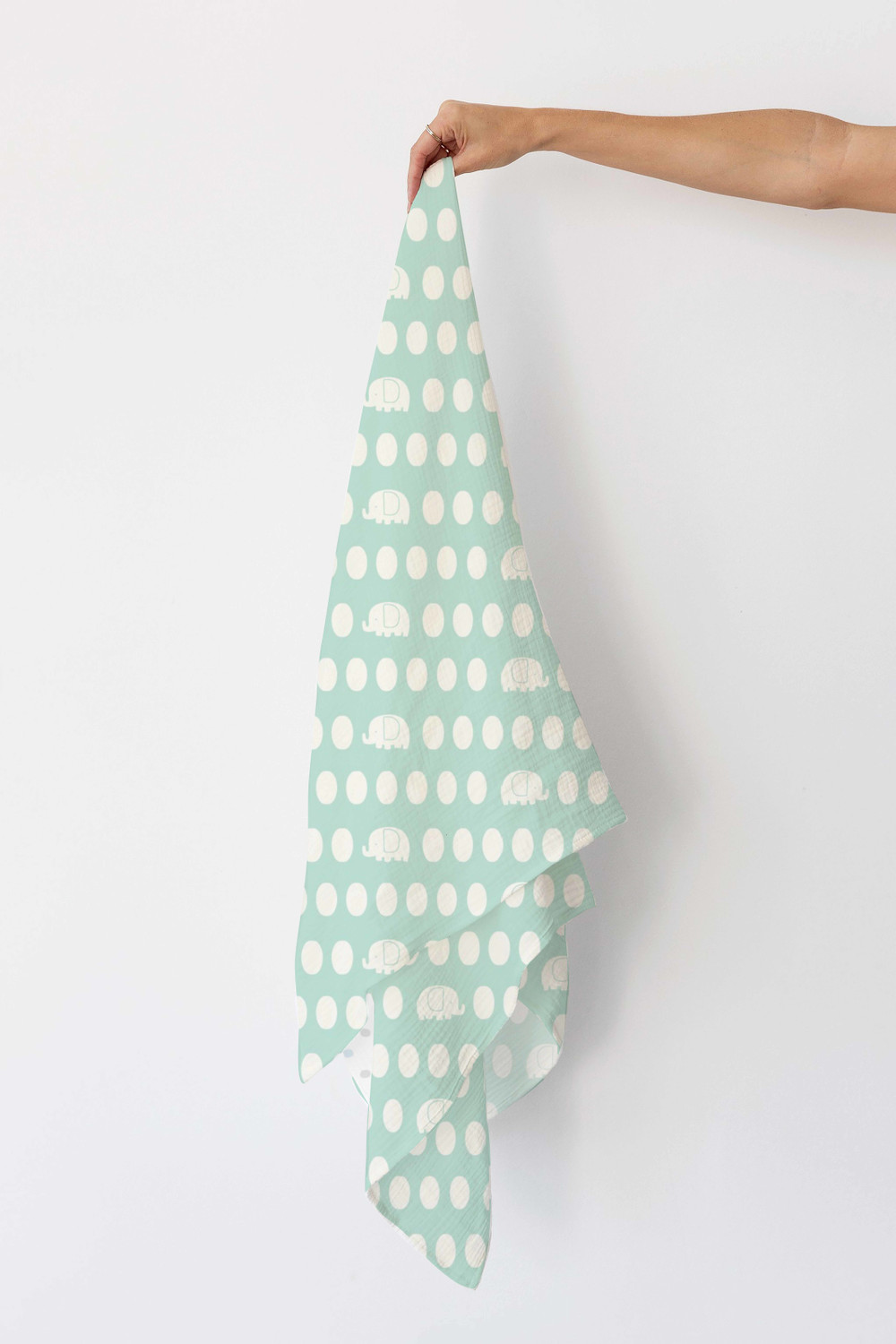 Image of Cotonex Self Design Crib Swaddling Baby Blanket for AC Room