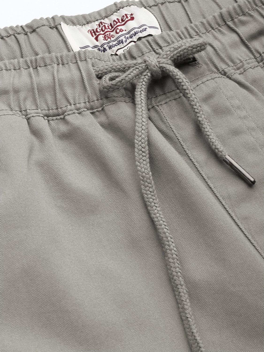 Image of Roadster Regular Fit Men Grey Trousers