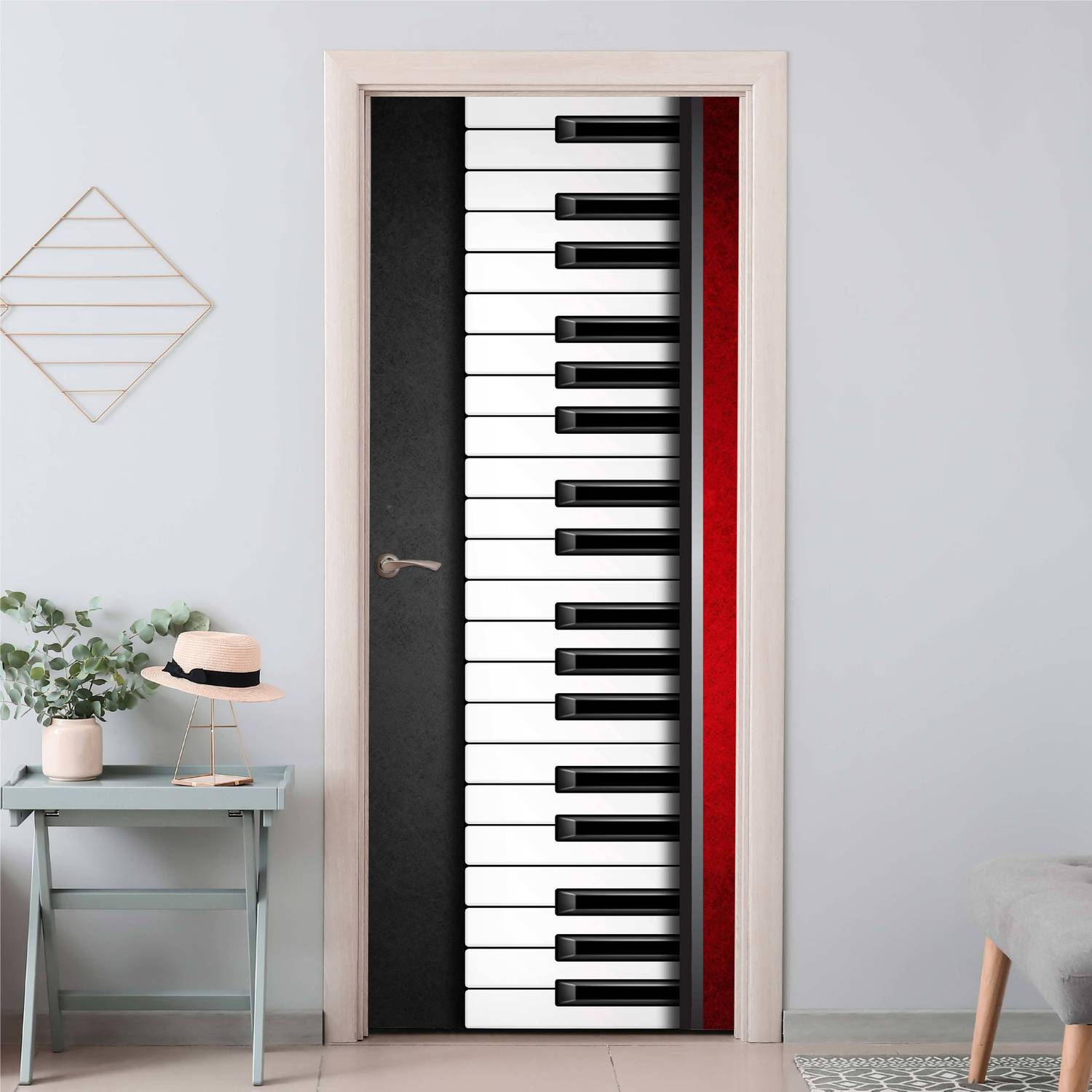Asian Paints EzyCR8 213 cm x 84 cm Waterproof Music & Musical Instruments Vinyl Wallpaper