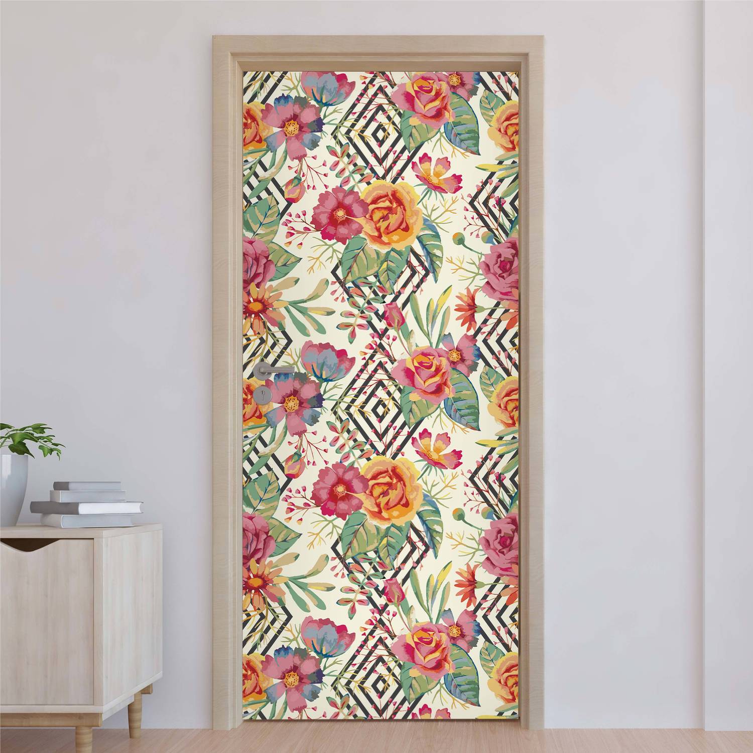 Asian Paints EzyCR8 213 cm x 84 cm Waterproof Floral & Botanical Vinyl Wallpaper