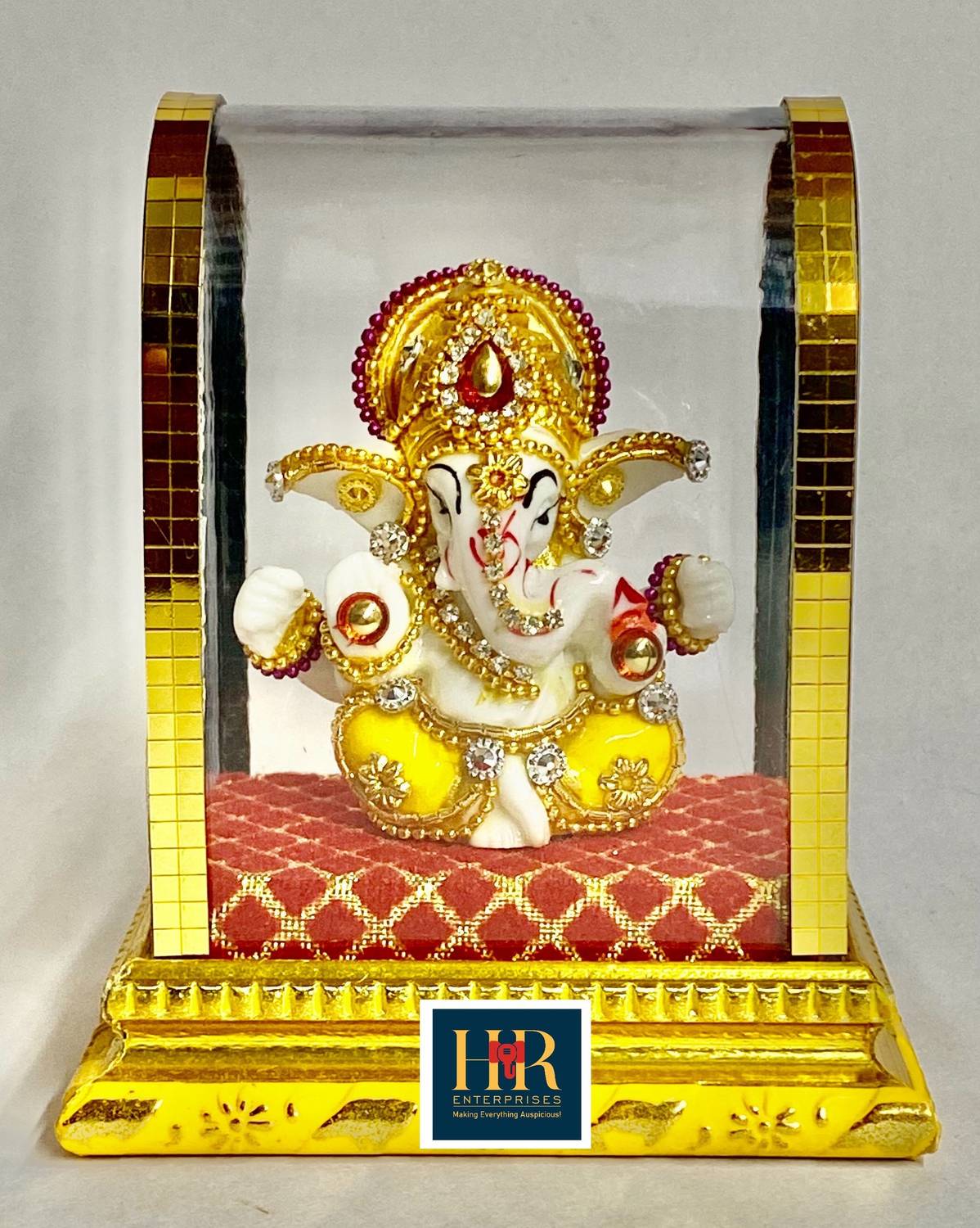 hr enterprises 701M, Lord Ganesha Idol for Home Decor, Ganesha Statue,showpieces in Home. Decorative Showpiece - 11.43 cm