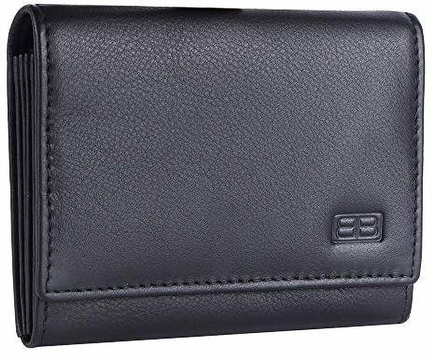 Brooklyn Bridge Men & Women Black Genuine Leather Card Holder