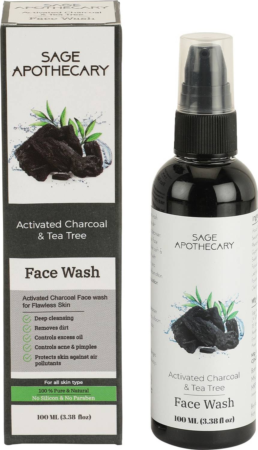 Sage Apothecary Activated Charcoal Face Wash (100 ml)