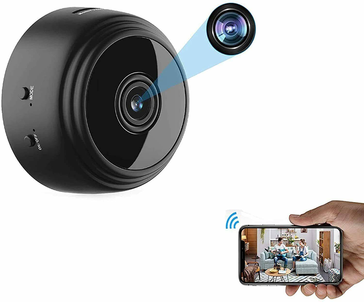 Bzrqx Mini Spy Camera WiFi Hidden Cam 1080P Small Portable Wireless Security Camera