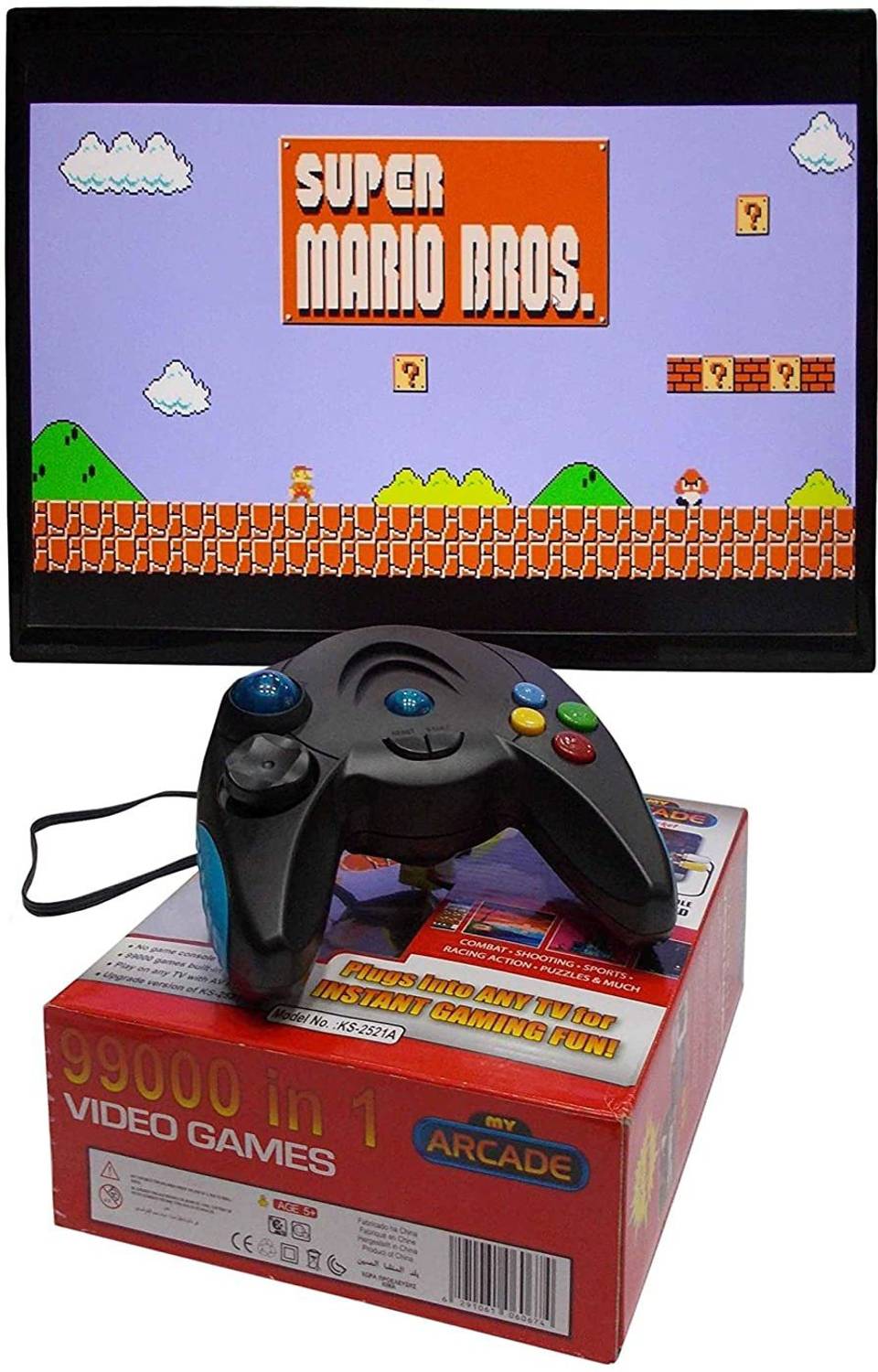 108000 Game IN 1 Video Game Pad Built In TV LED Game Direct AV Inputs (Shooting, Puzzle, Racing, Action Etc) Limited Edition Plug & Play Your Television Limited Collector's Edition