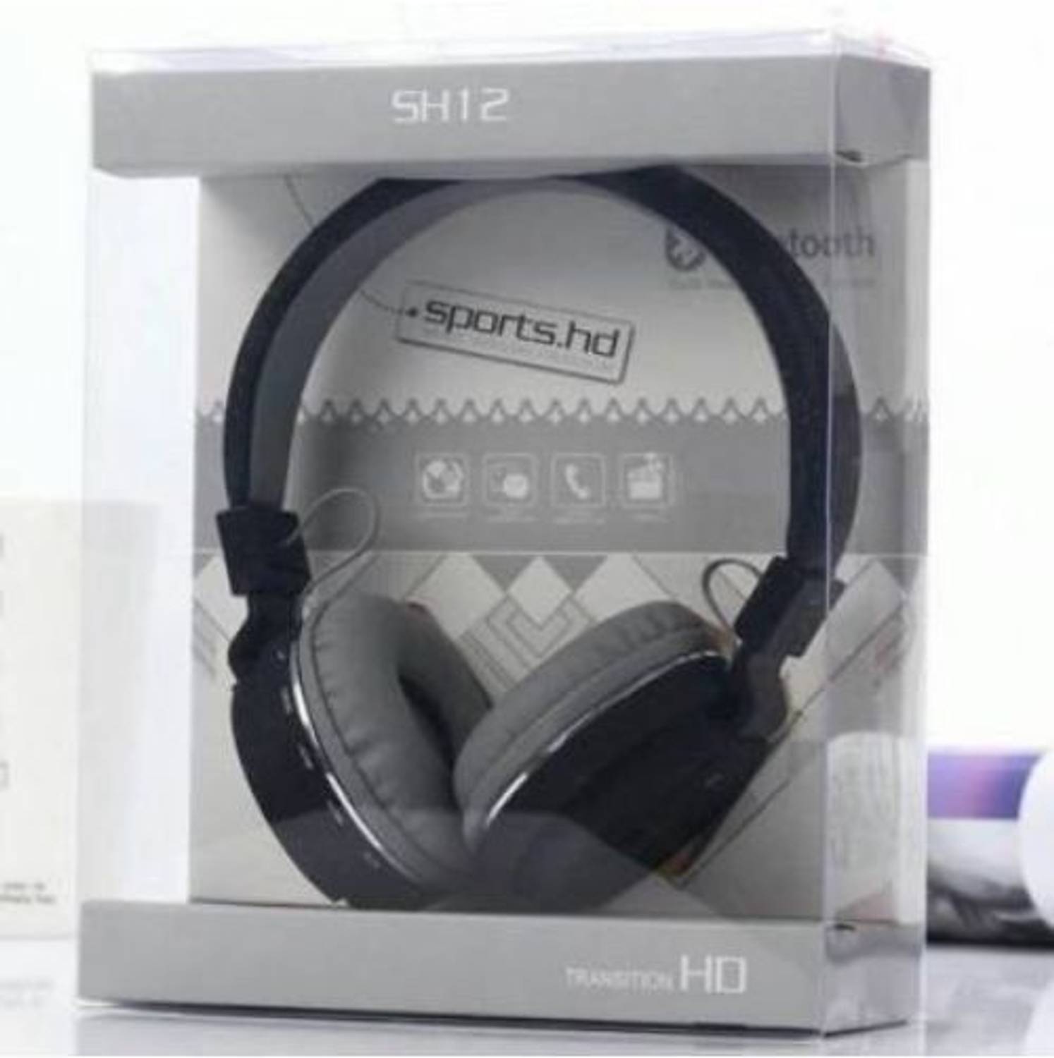 YAROH E6_SH-12 Wireless Bluetooth Over the Ear Headphone with Mic Bluetooth