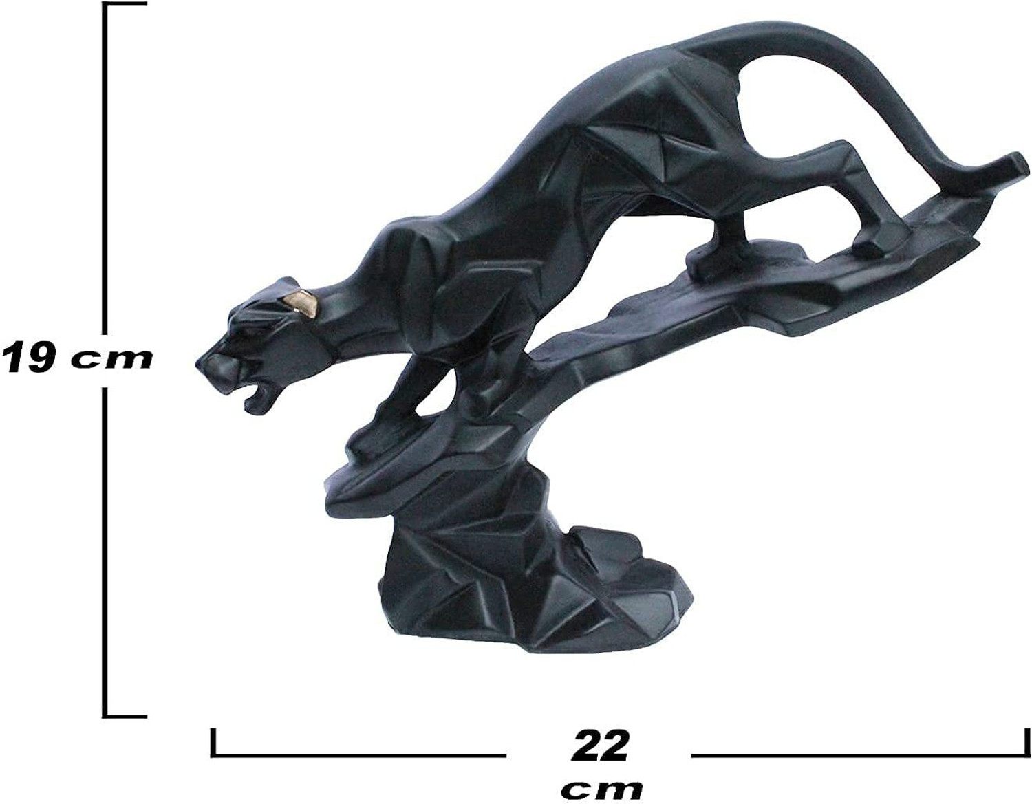 Image of Flipkart SmartBuy Handcrafted Black Resin Panther Showpiece for Home Decor Decorative Showpiece - 20 cm (Polyresin, Black)