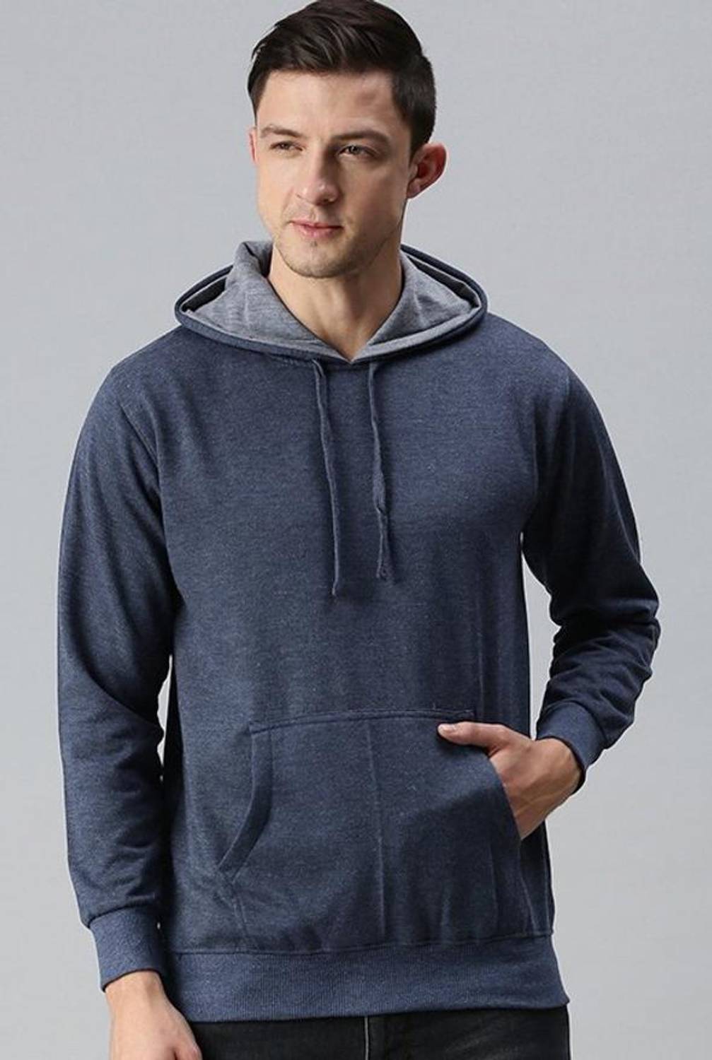 ADBUCKS Full Sleeve Solid Men Sweatshirt