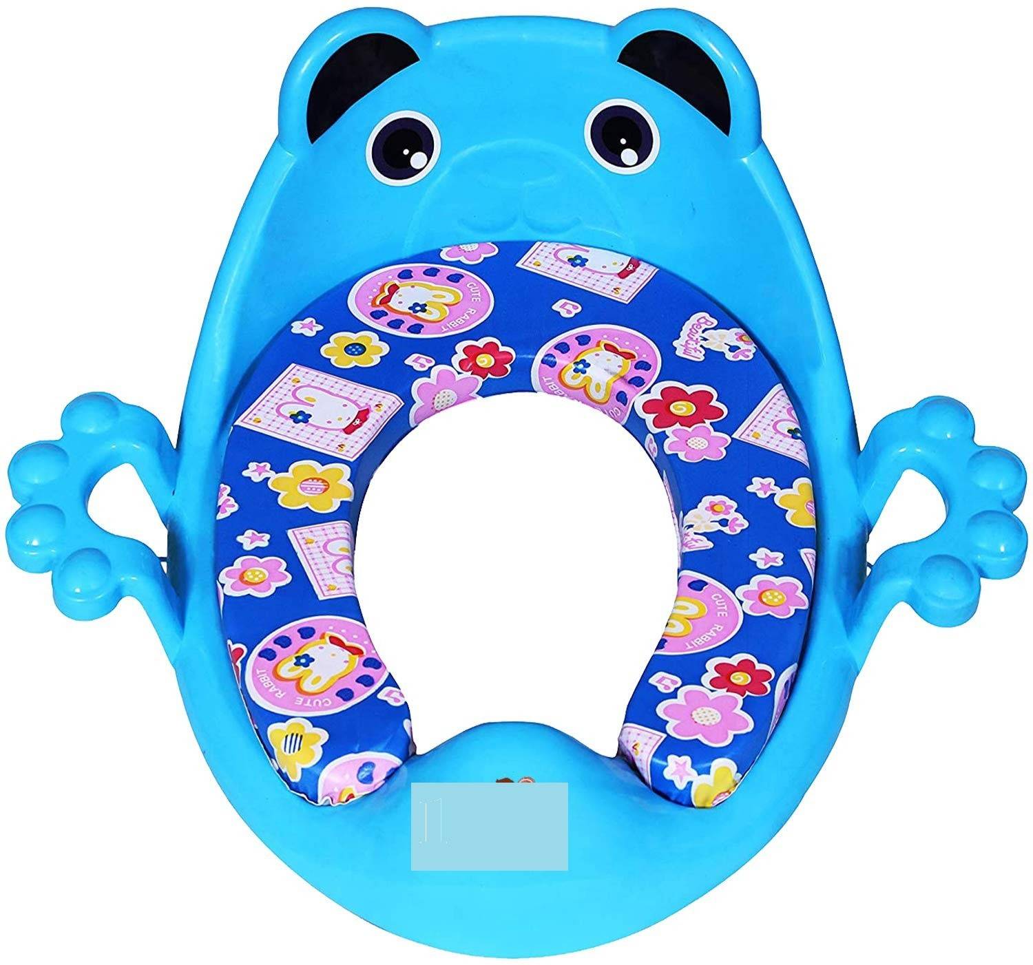 buyagain HONEYBEE Cushioned Potty Seat with Easy Grip Handles and Comfortable seat (Sky Blue) Potty Seat
