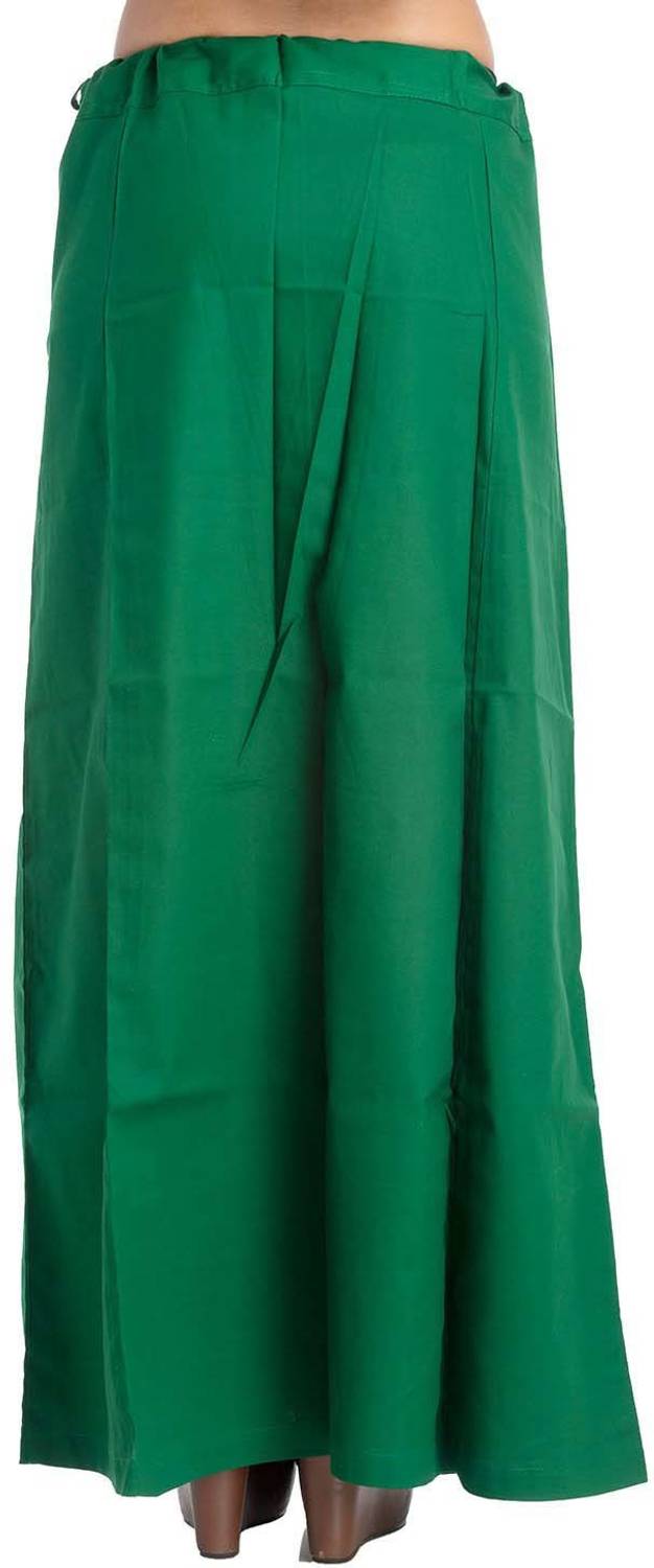 ABNExports Green Readymade Sari Inner Wear/Inskirt Cotton Blend Petticoat