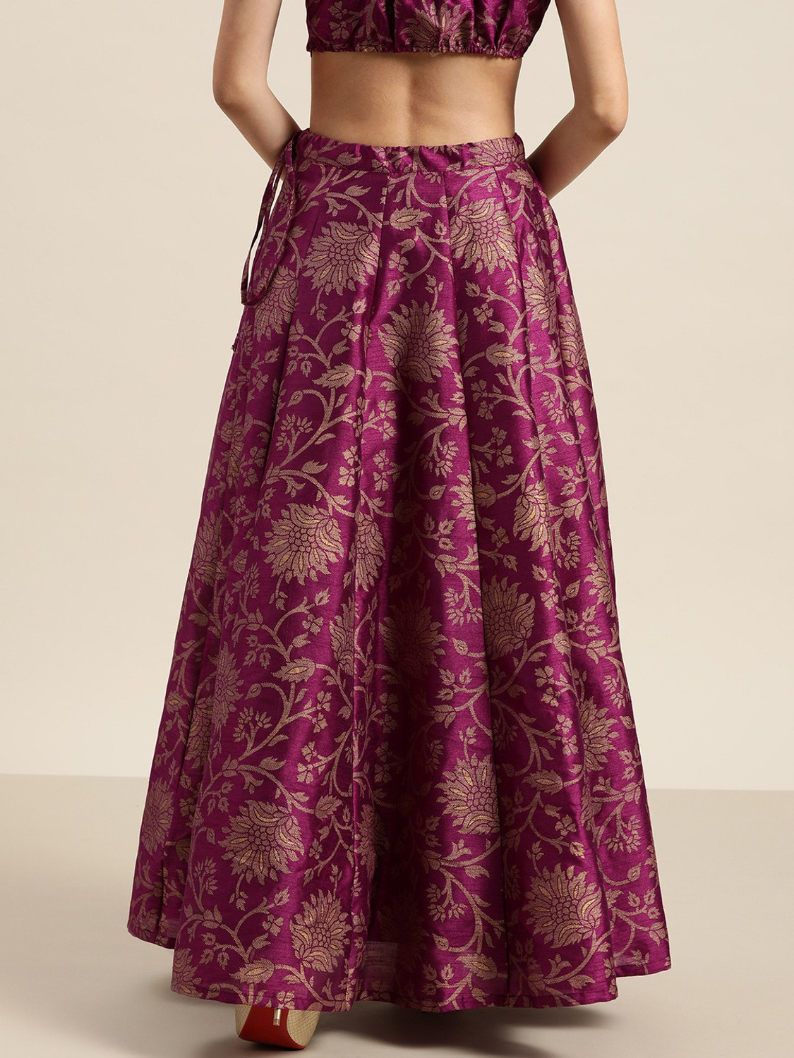 Image of Shae by SASSAFRAS Woven Women Flared Purple Skirt