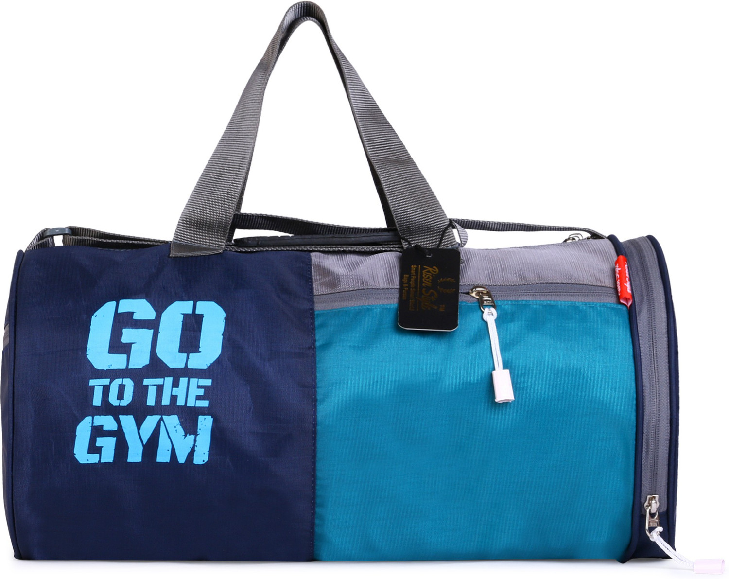Image of Risen style Duffle /Gym Bag /Shoulder Bag for Men & Women (Blue, Kit Bag) Gym Duffel Bag