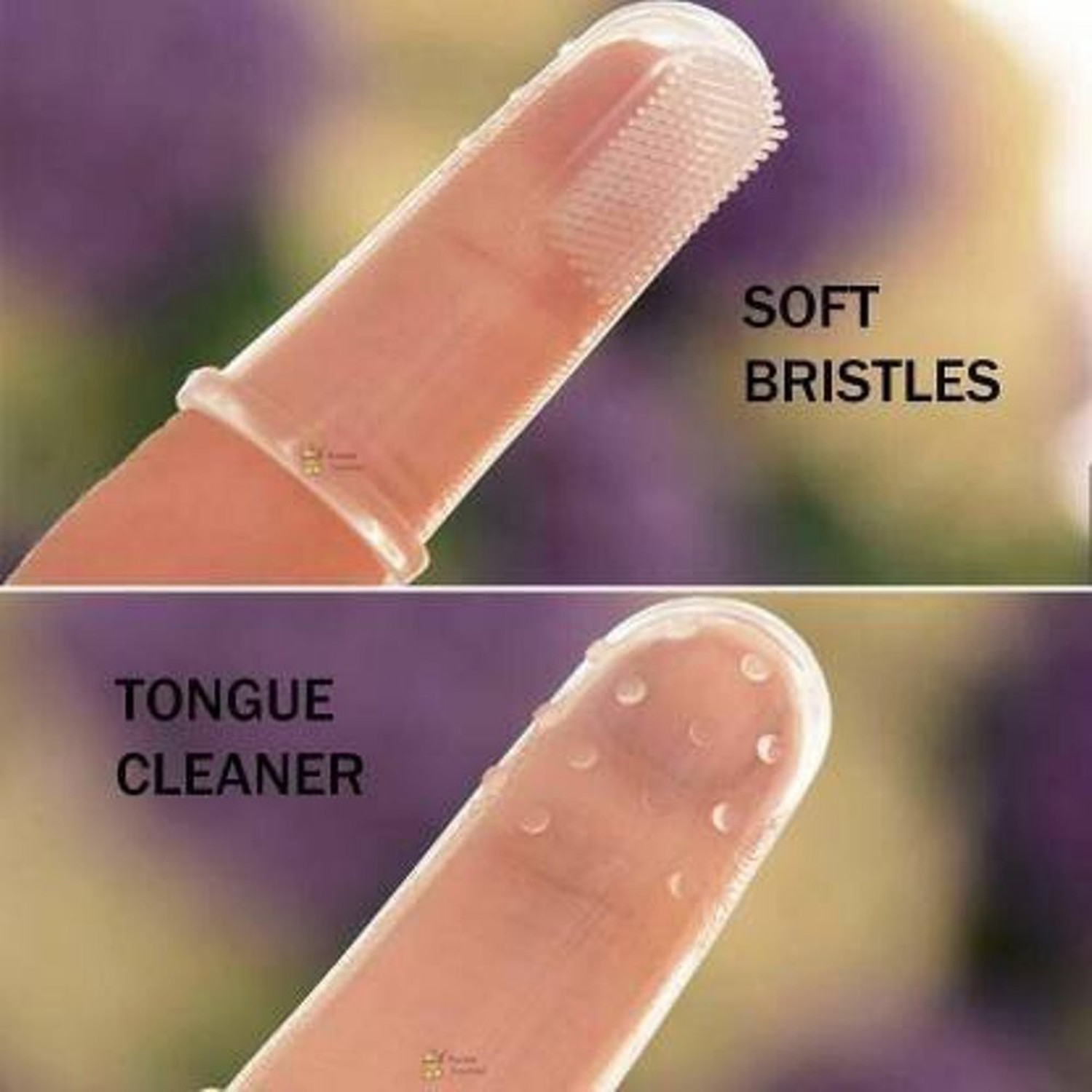 Image of ARUNHINA Silicon Baby Finger Toothbrush , Baby Finger Brush Tongue Cleaner with storage box Ultra Soft Toothbrush