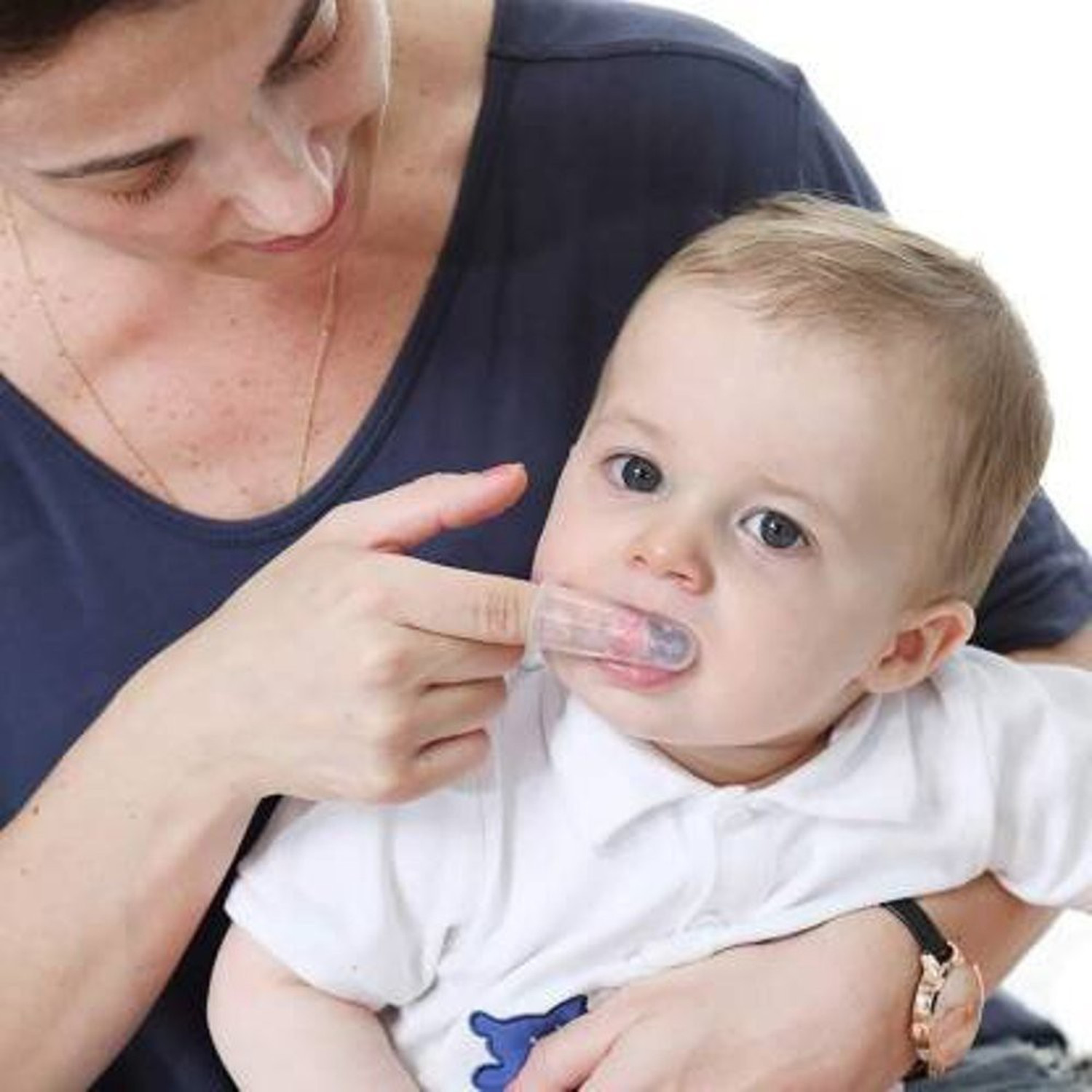 Image of ARUNHINA Silicon Baby Finger Toothbrush , Baby Finger Brush Tongue Cleaner with storage box Ultra Soft Toothbrush