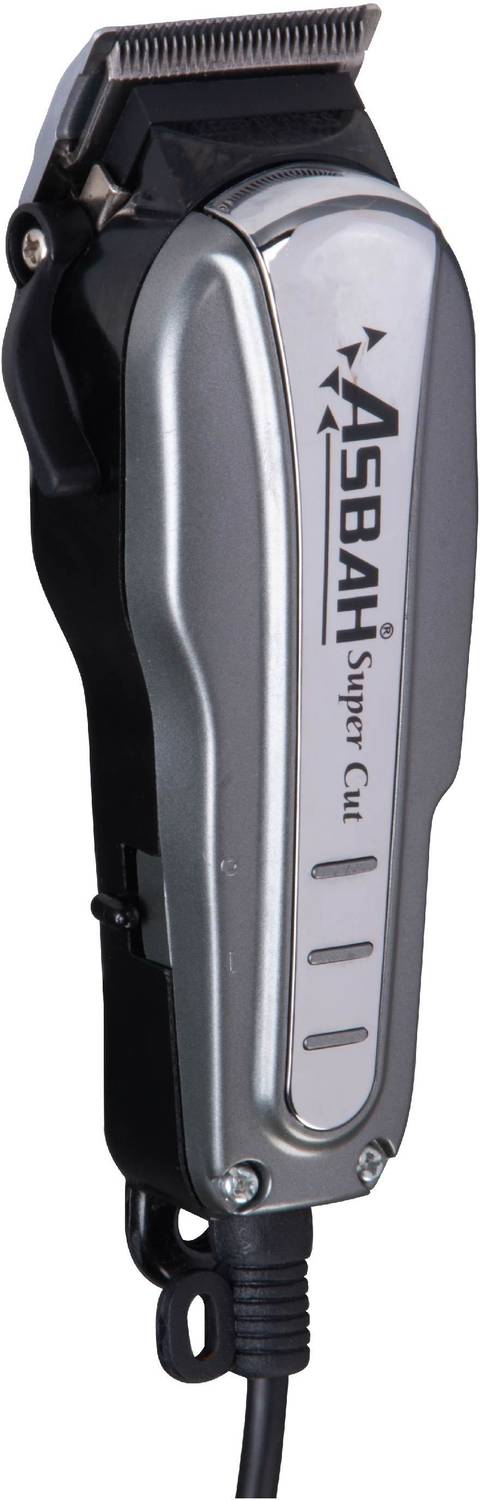 Asbah Super Cut Hair & Beard trimmer|Corded Trimmer with 8 Guide Comb Trimmer 0 min  Runtime 8 Length Settings