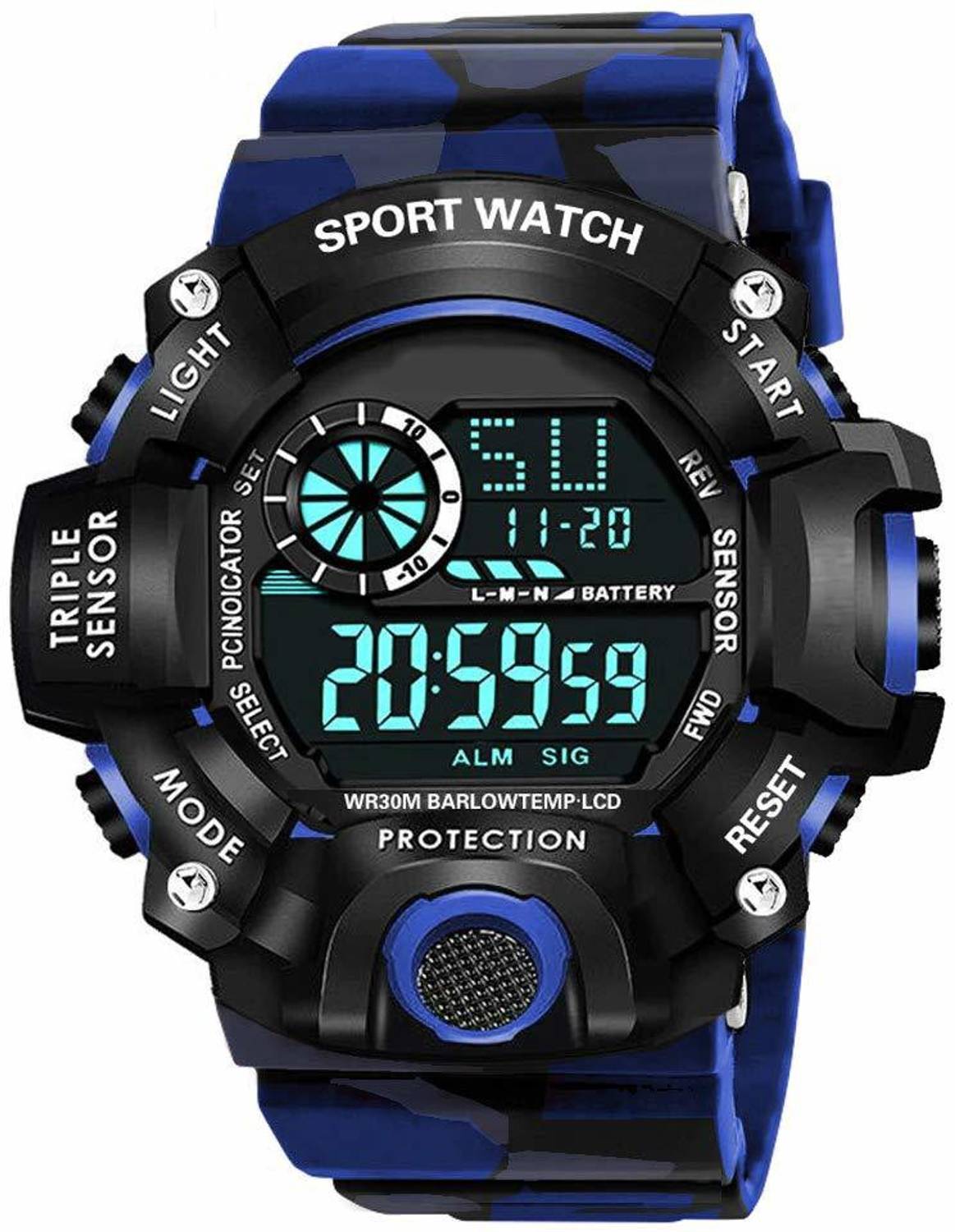 Acnos Water Resistance Water Resistance Digital Watch  - For Men