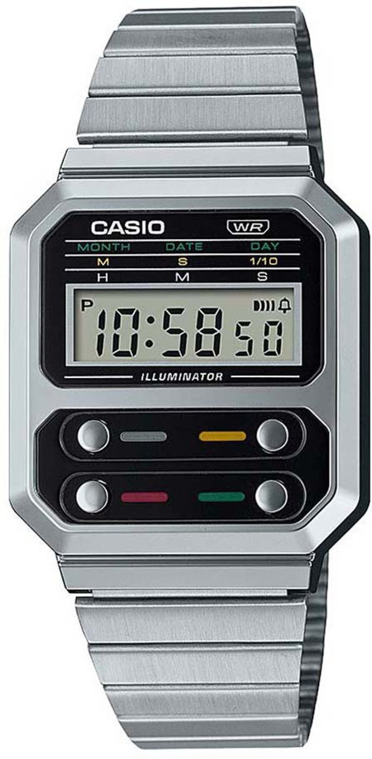 Image of CASIO A100WE-1ADF Vintage Digital Watch - For Men & Women