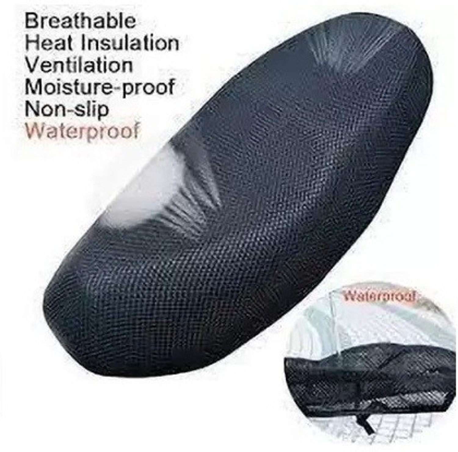 Image of Nrv Creation UNQ-MESH-BSC-A116 Single Bike Seat Cover For TVS Victor New