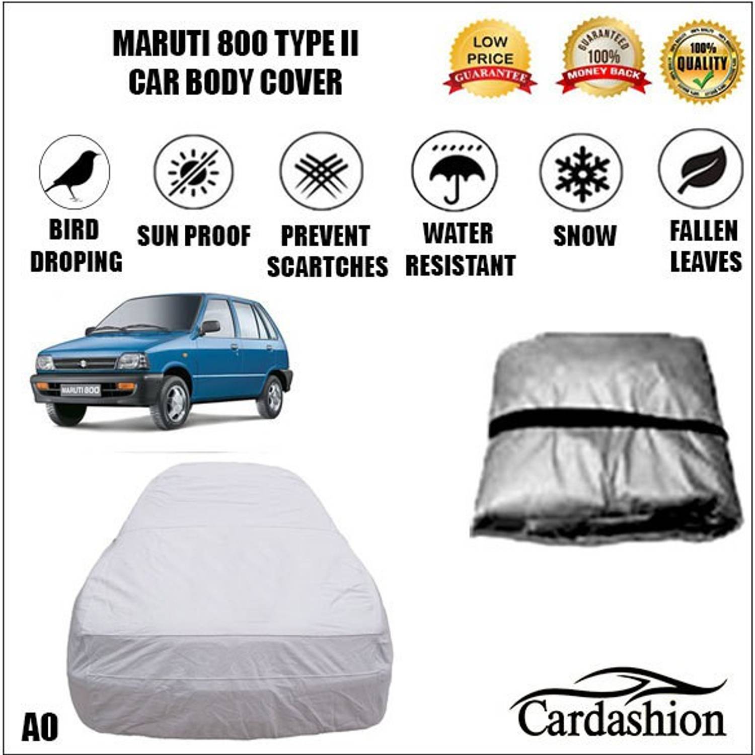 cardashion Car Cover For Maruti 800