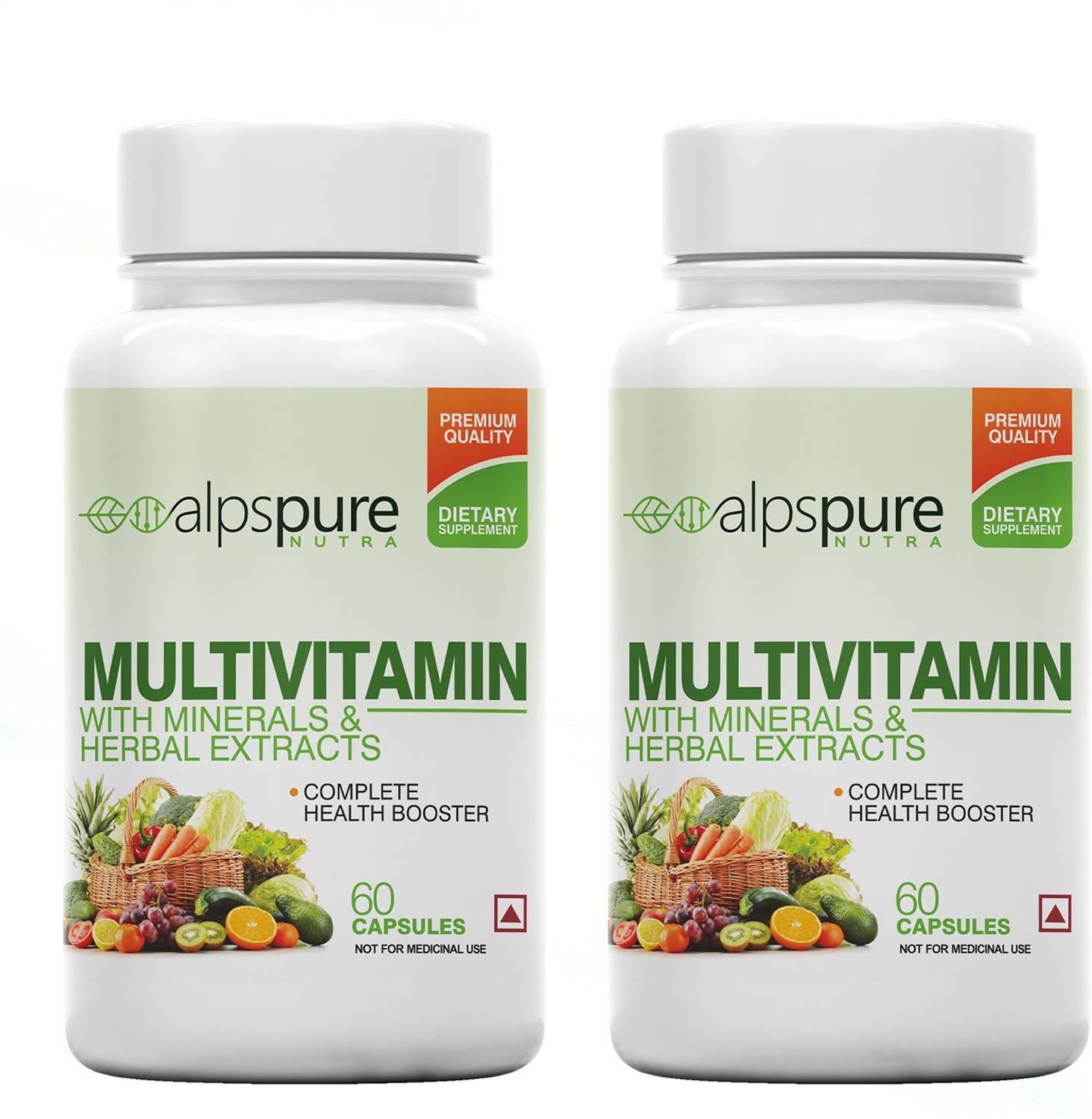 ALPSPURE Multivitamin Health Booster- With Herbal Extracts and Minerals (Pack of 2)