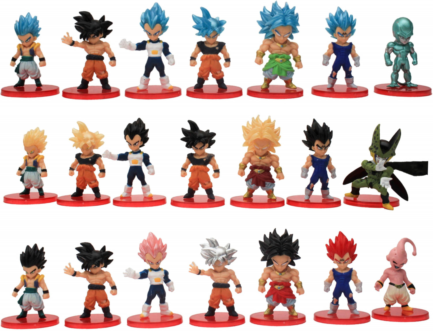 Image of OFFO Dragon Ball Z Anime Chibbi Figures [7-8 cm] For Home Decors, Office Desk and Study Table