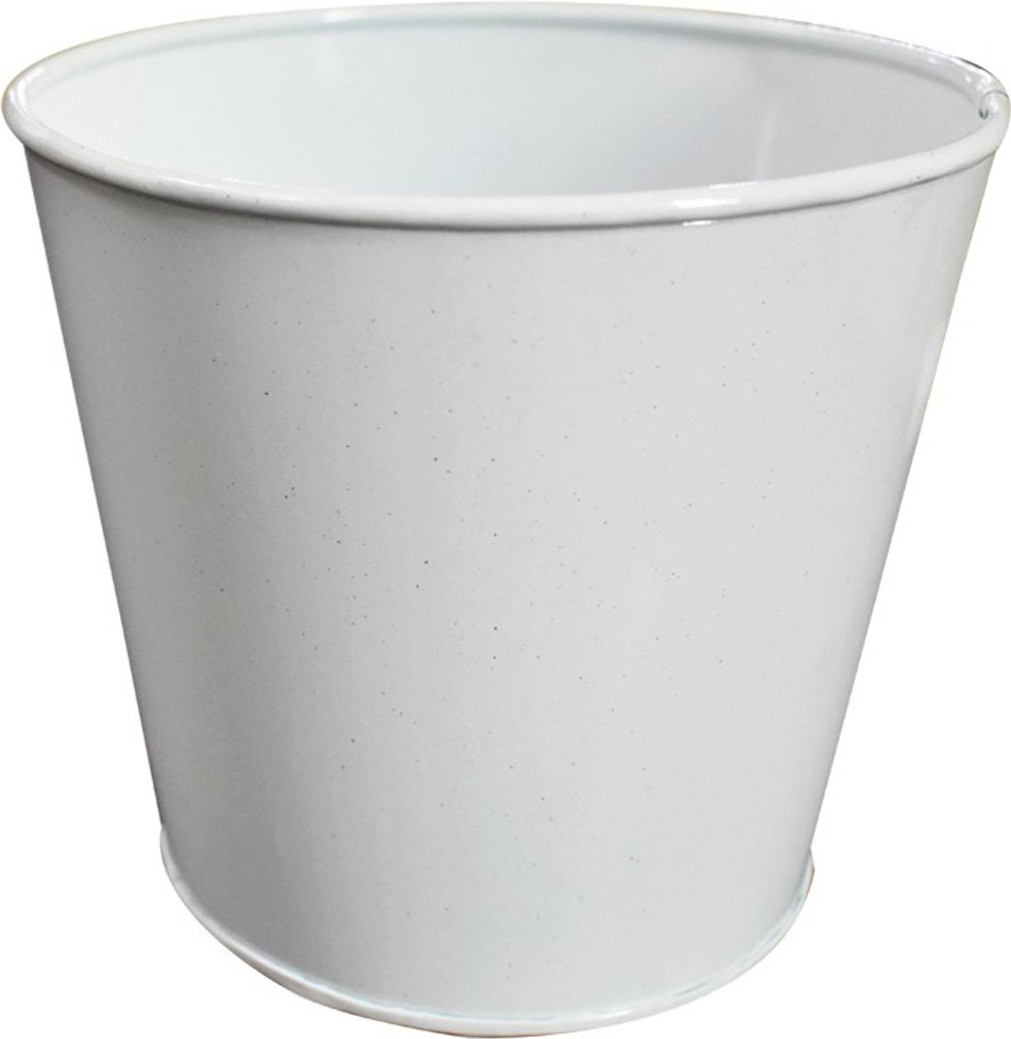 ascent homes Metal Round Galvanized Bucket Planter Plant Container Set
