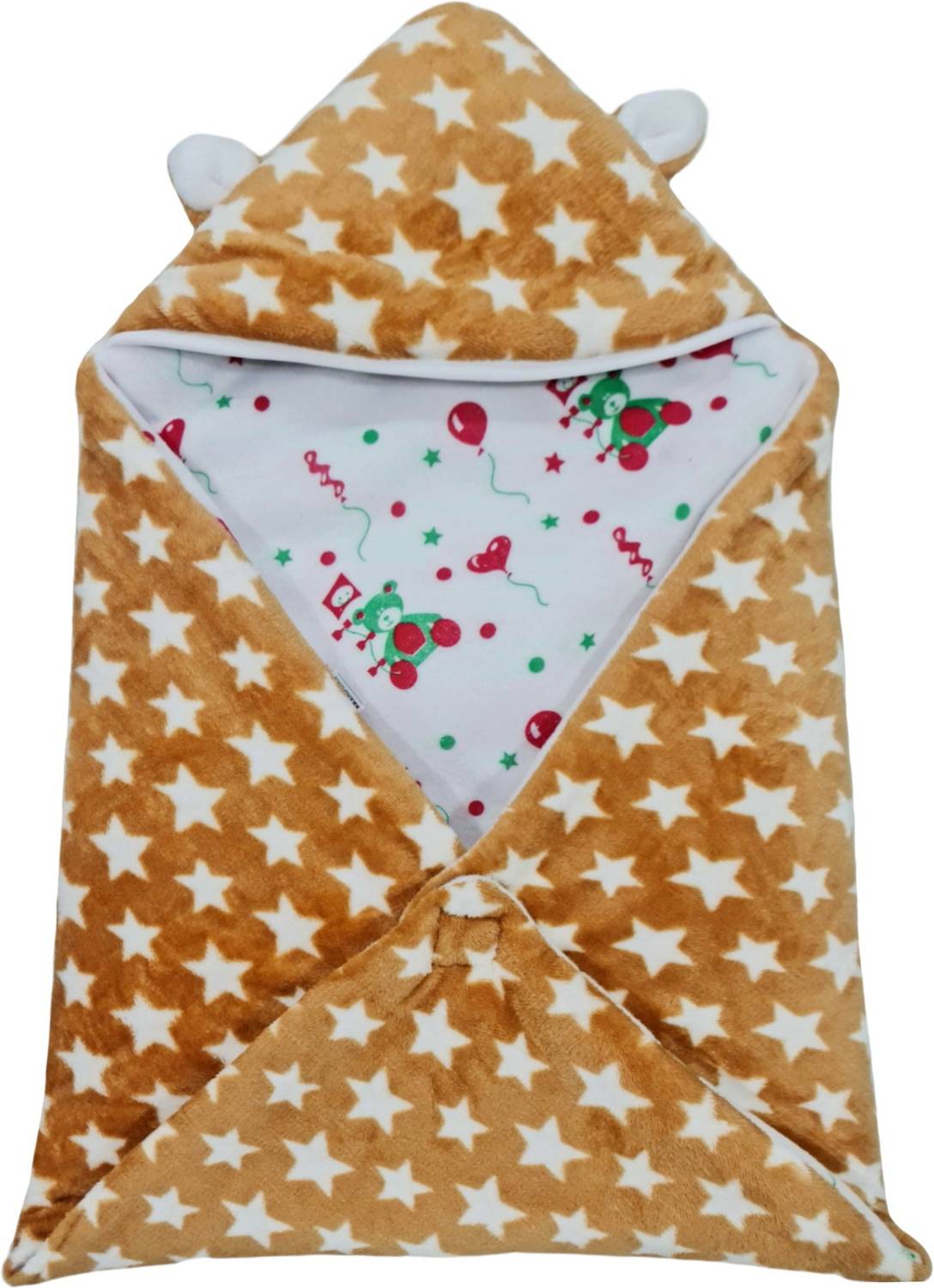 BRANDONN Animal Crib Hooded Baby Blanket for Heavy Winter