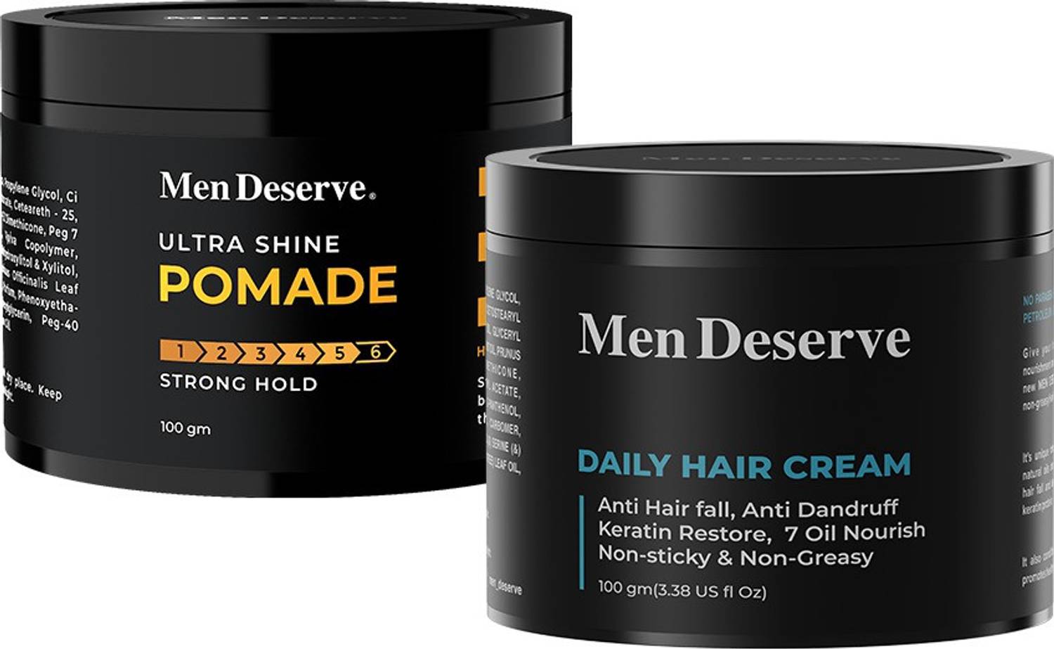 Men Deserve Combo of Hair Styling Pomade and Cream - Image 1