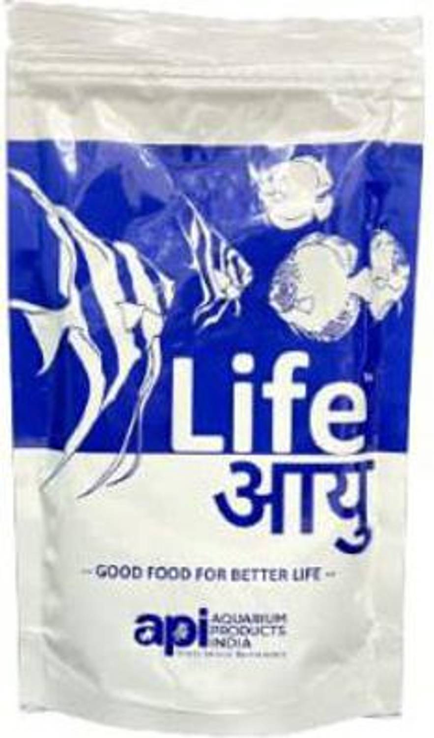 API Aquarium Products India Life Aayu Fish Food for Freshwater Fishes (Large) Sea Food 0.1 kg Dry Adult, Senior, New Born, Young Fish Food