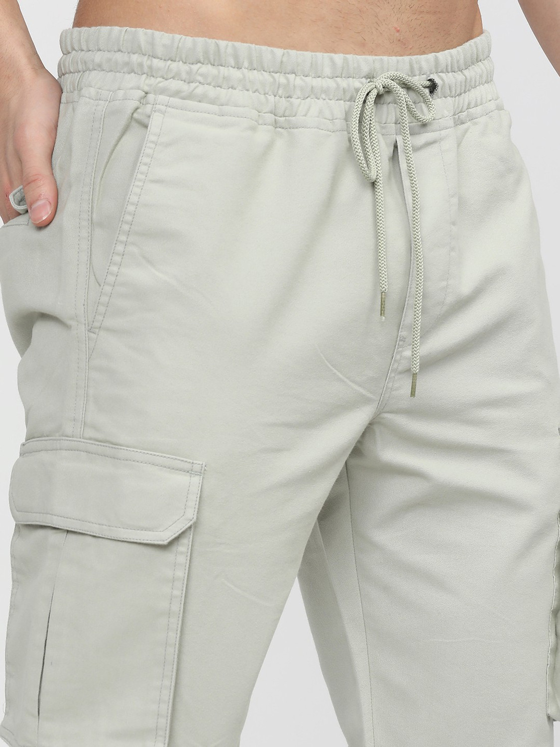 Image of KETCH Tapered Men Light Green Trousers