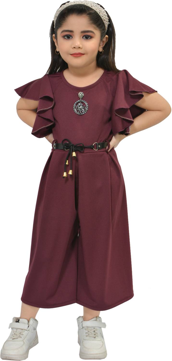 CUTE XII FASHION Solid Girls Jumpsuit