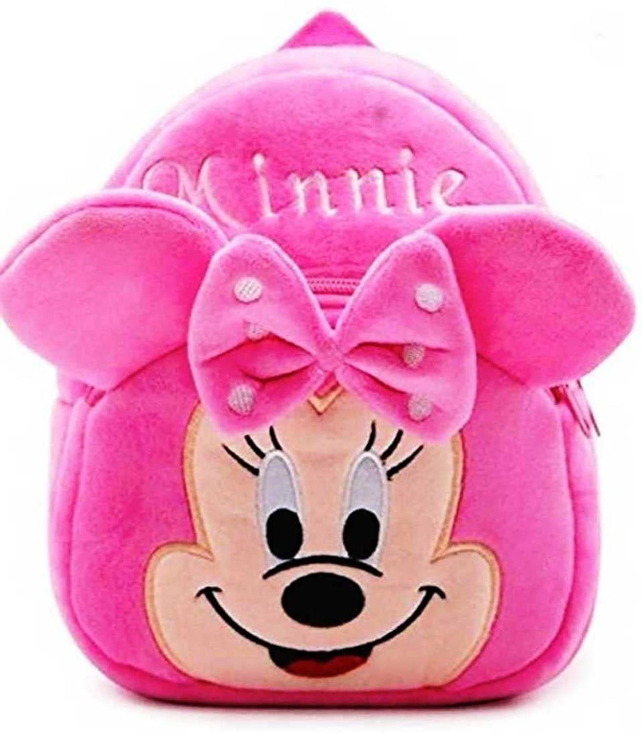 Dee bee Minnie Bags For Kids, Pink Minnie Waterproof School Bag