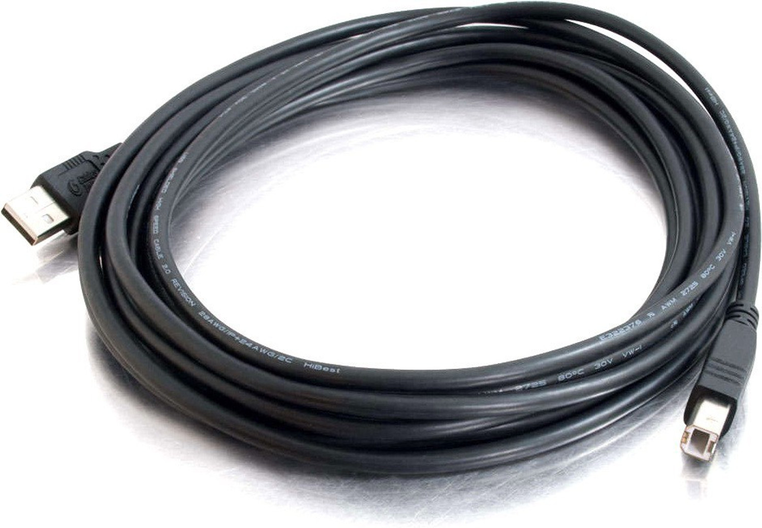 Image of ANDTRONICS Reversible USB 2.0 2 A 5 m USB Printer High Speed Copper Cable 5 Meters USB Type A to B Cable