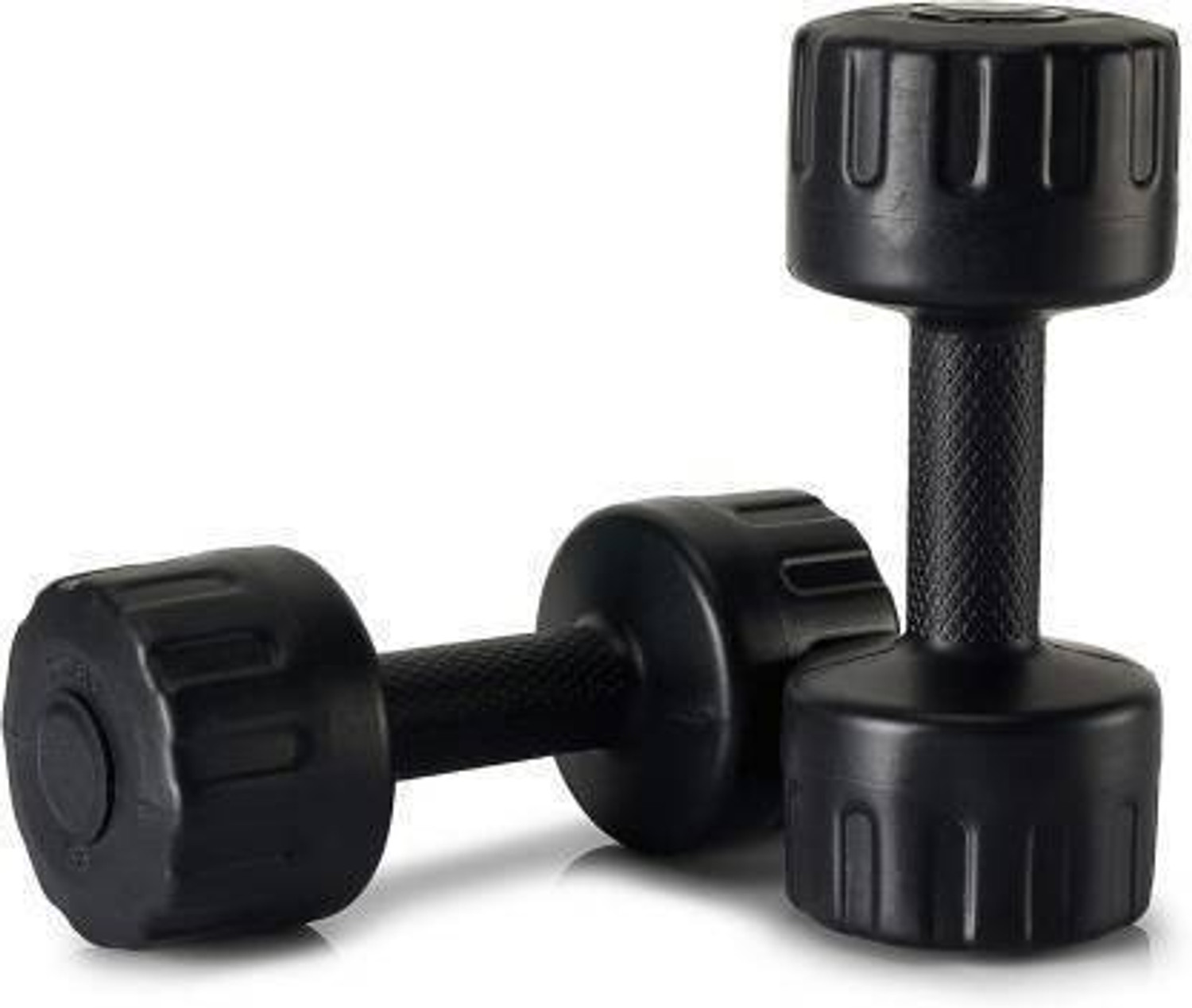Image of SBR Sports '2KG PAIR PVC DUMBBELL SET FITNESS WEIGHTS FOR HOME GYM EXERCISE (2KG+2KG=4KG) Fixed Weight Dumbbell