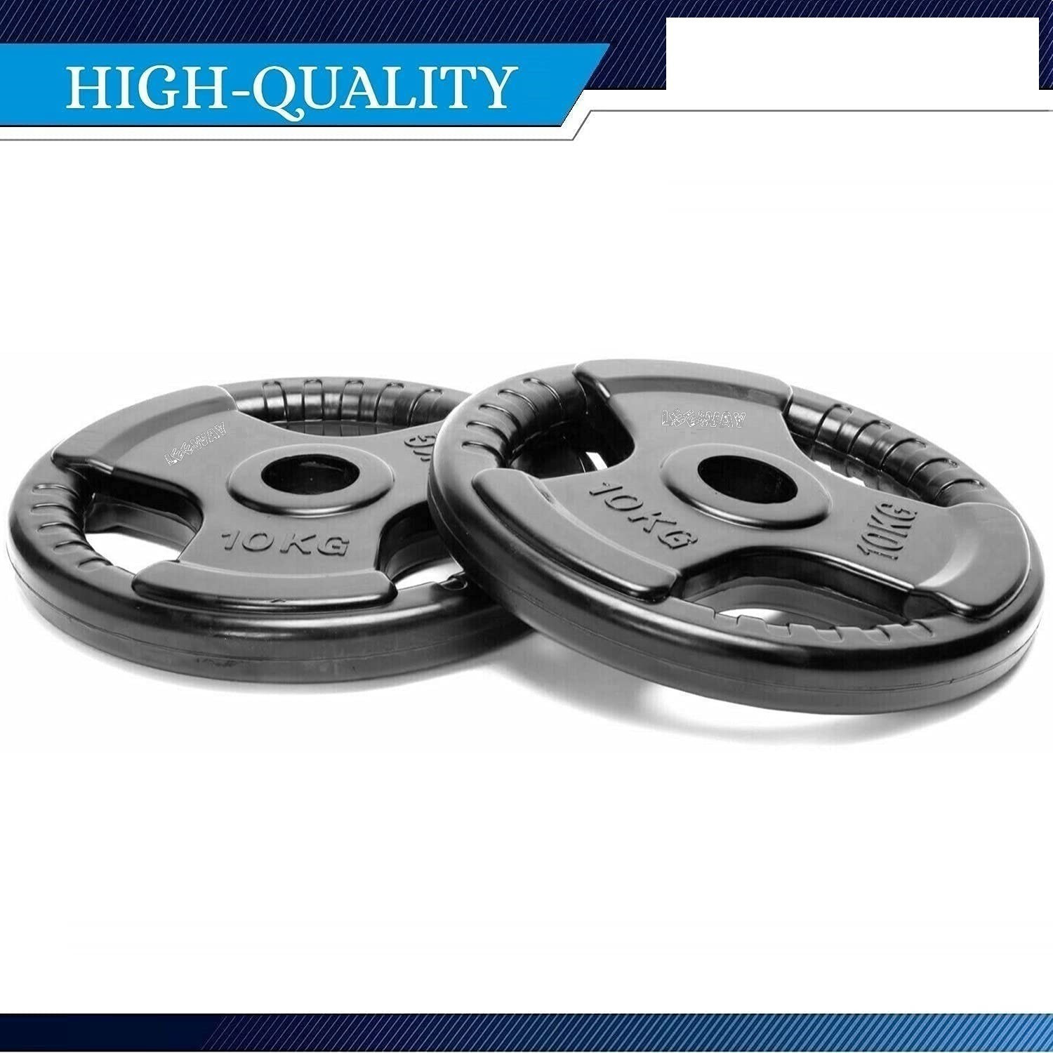Image of EXTREME FIT 20 kg 10kg X 2 Professional Regular Metal Integrated Olympic Rubber Weight Plates Home Gym Combo