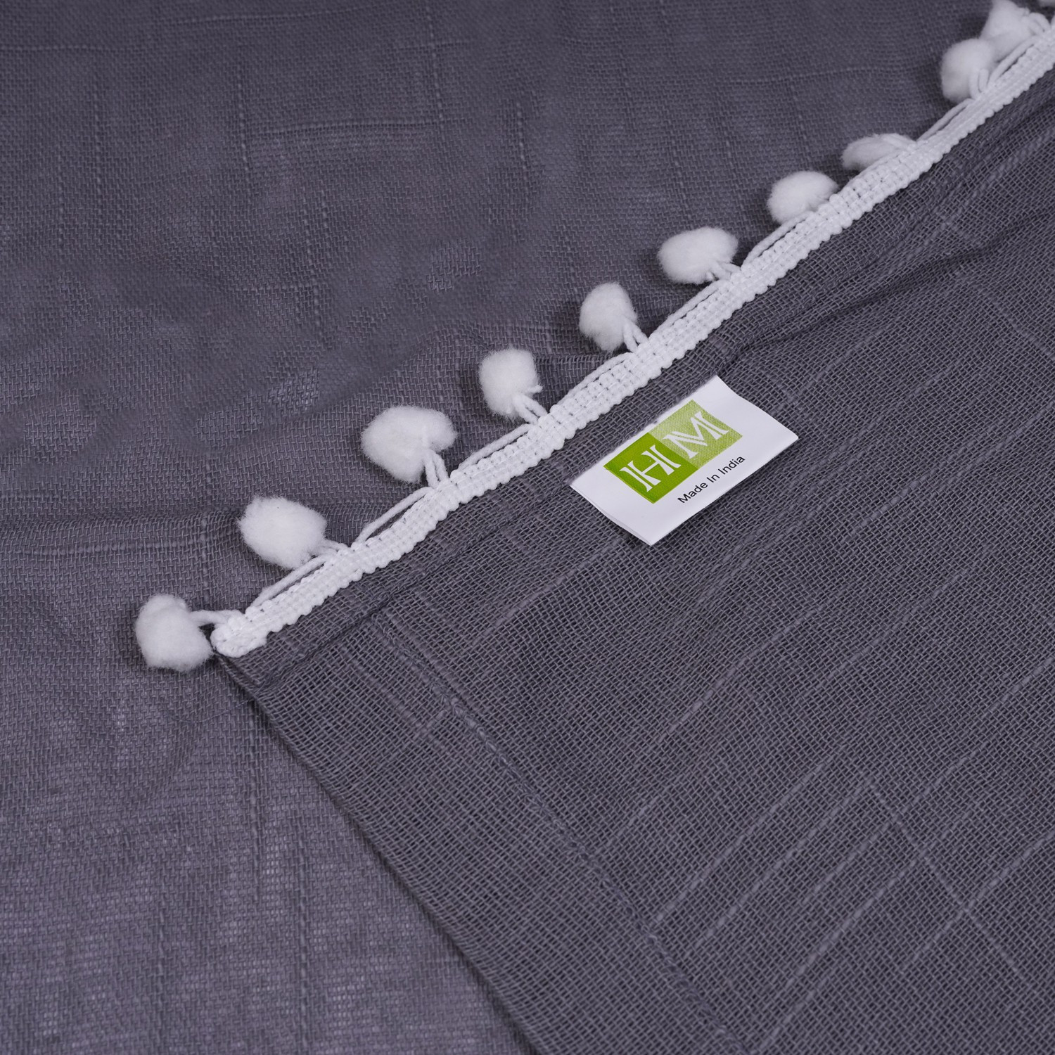 Image of HOMEMONDE 213 cm (7 ft) Door Cotton Transparent Curtain Single Curtain