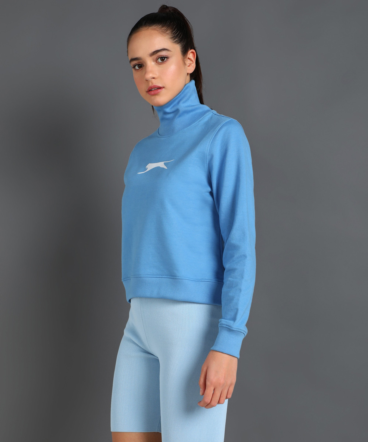 Image of SLAZENGER Full Sleeve Graphic Print Women Sweatshirt